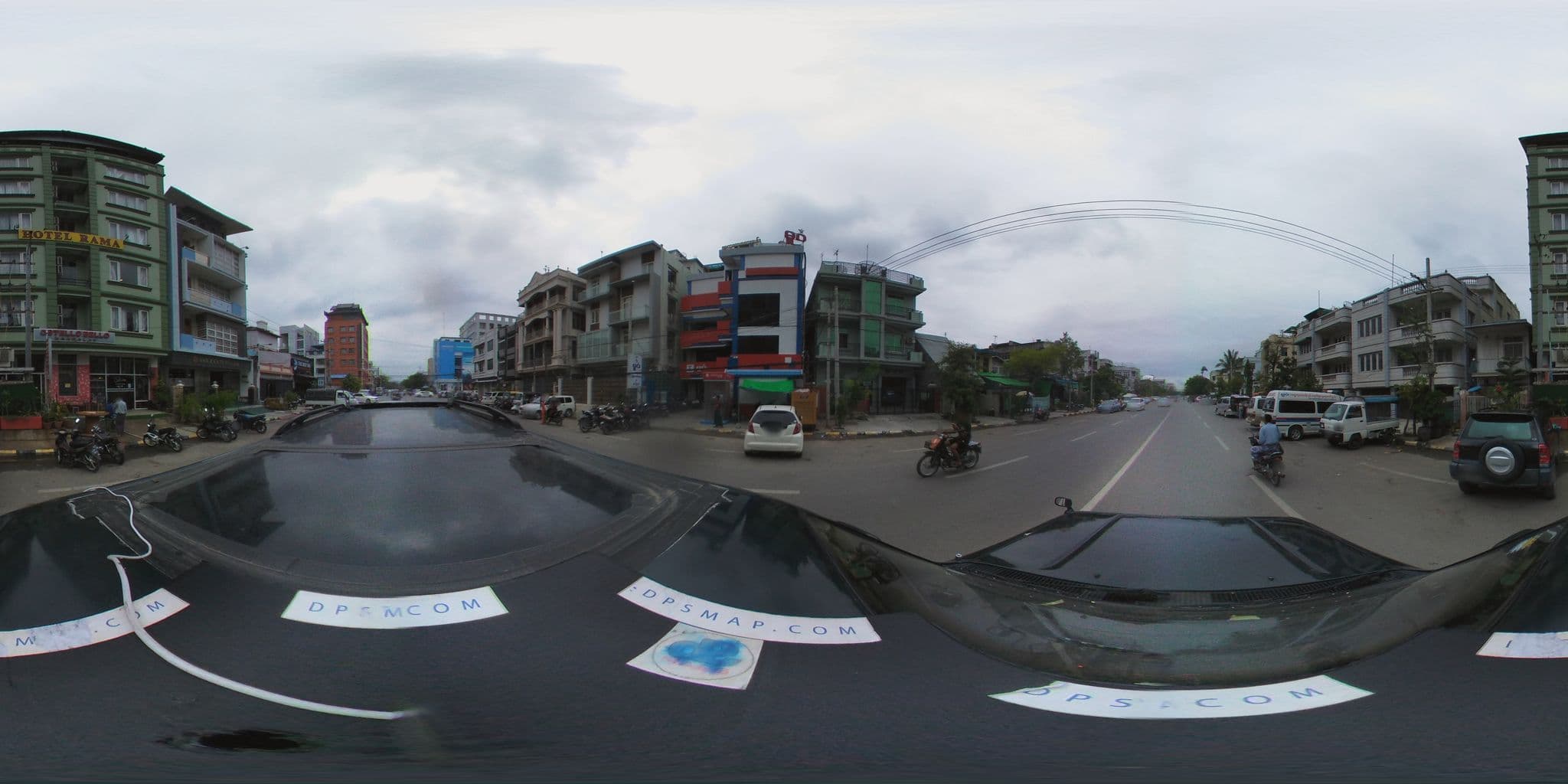Street view near Rama Hotel , Mandalay