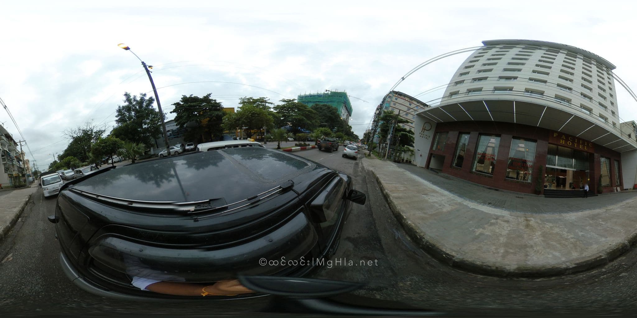 Street view near Pacific Hotel, Mingala Tangnyunt — © mghla (CC BY-SA · Mapillary)