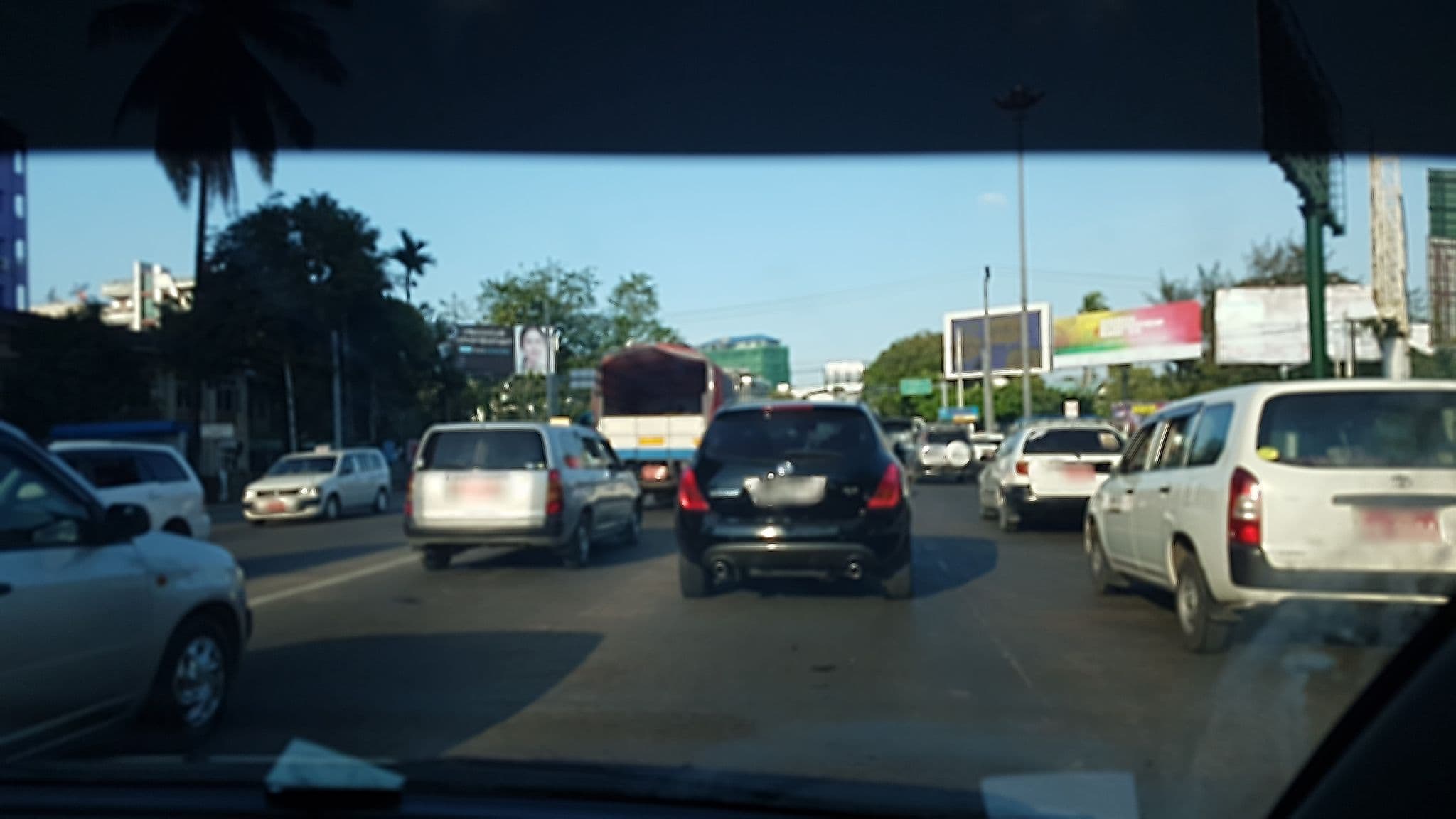 Street view near Ibis Styles Yangon Stadium, Mahlwagon — © aungphone (CC BY-SA · Mapillary)