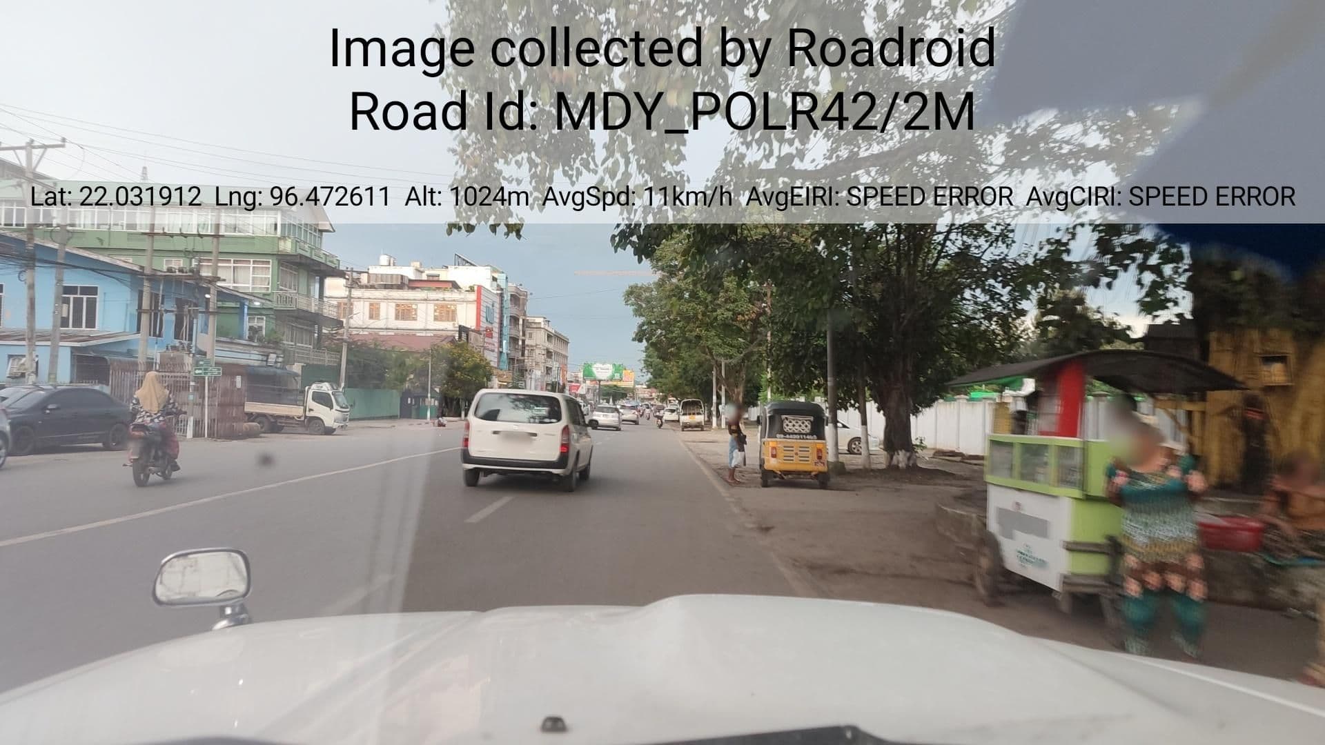 Street view near Aung Yatanar Guest House, Pyin Oo Lwin — © roadroid (CC BY-SA · Mapillary)