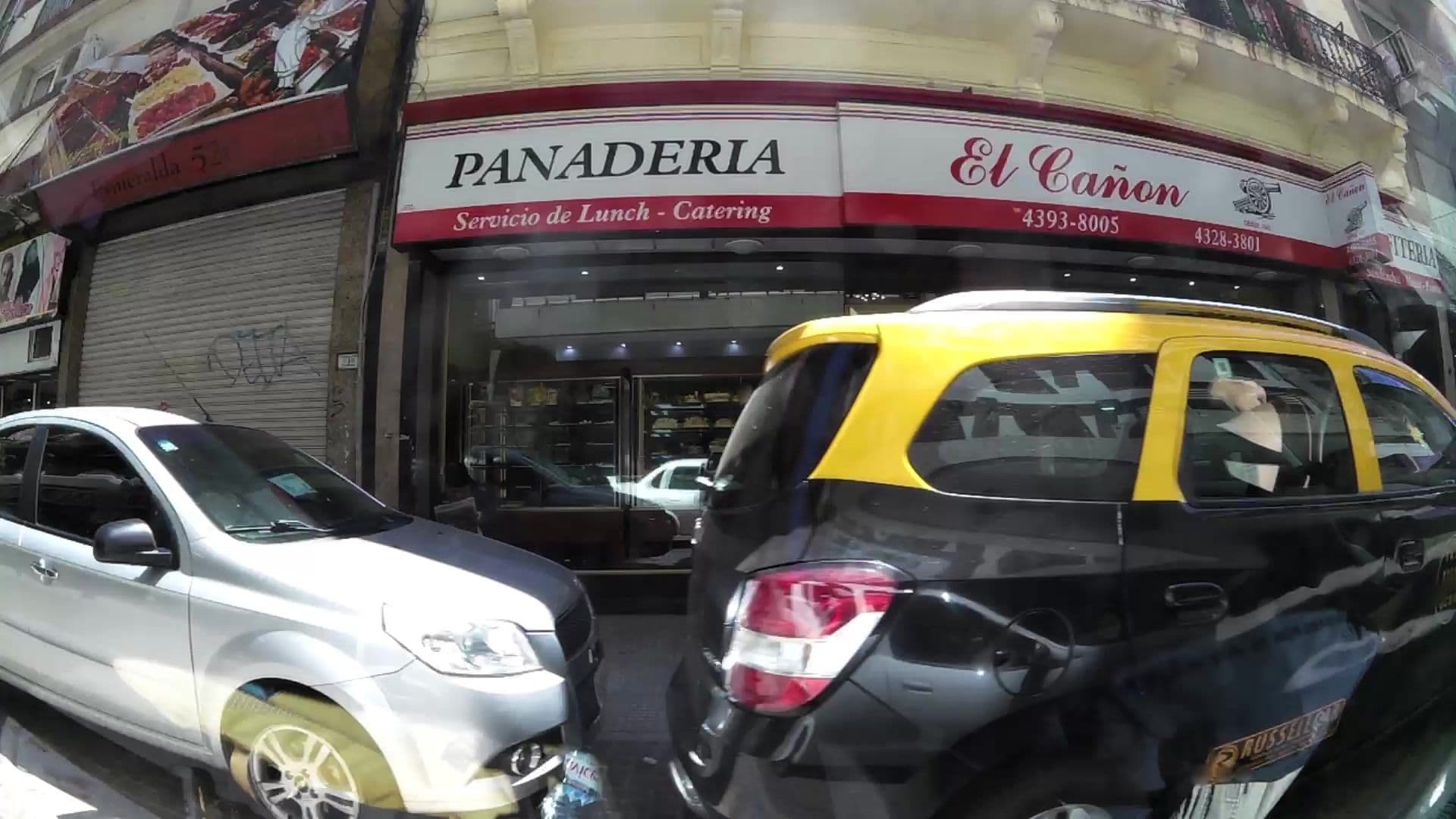 Street view near Hotel Regis Orho, Buenos Aires