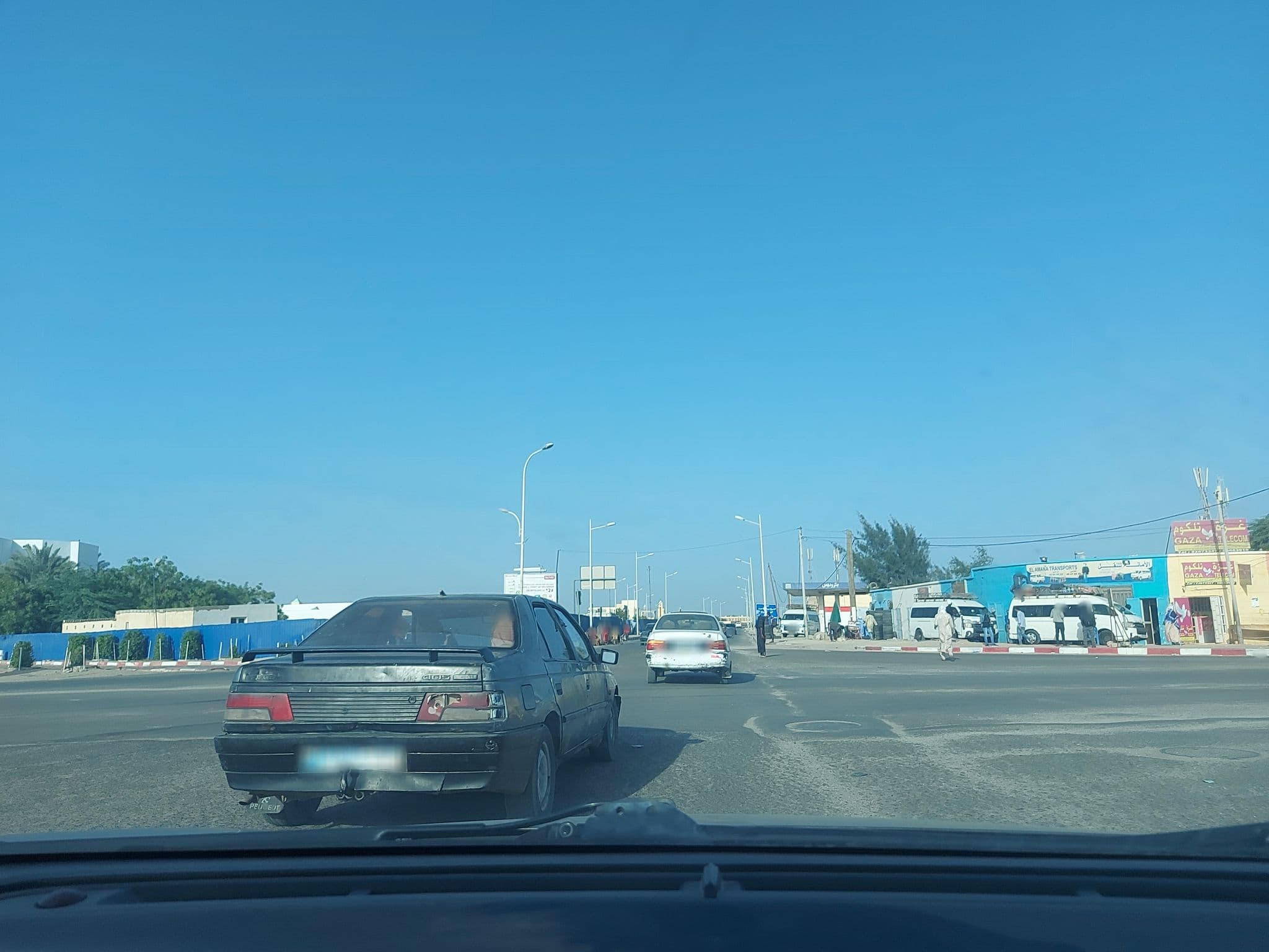 Street view near Carrefour Sabah, Nouakchott — © abdicheine (CC BY-SA · Mapillary)
