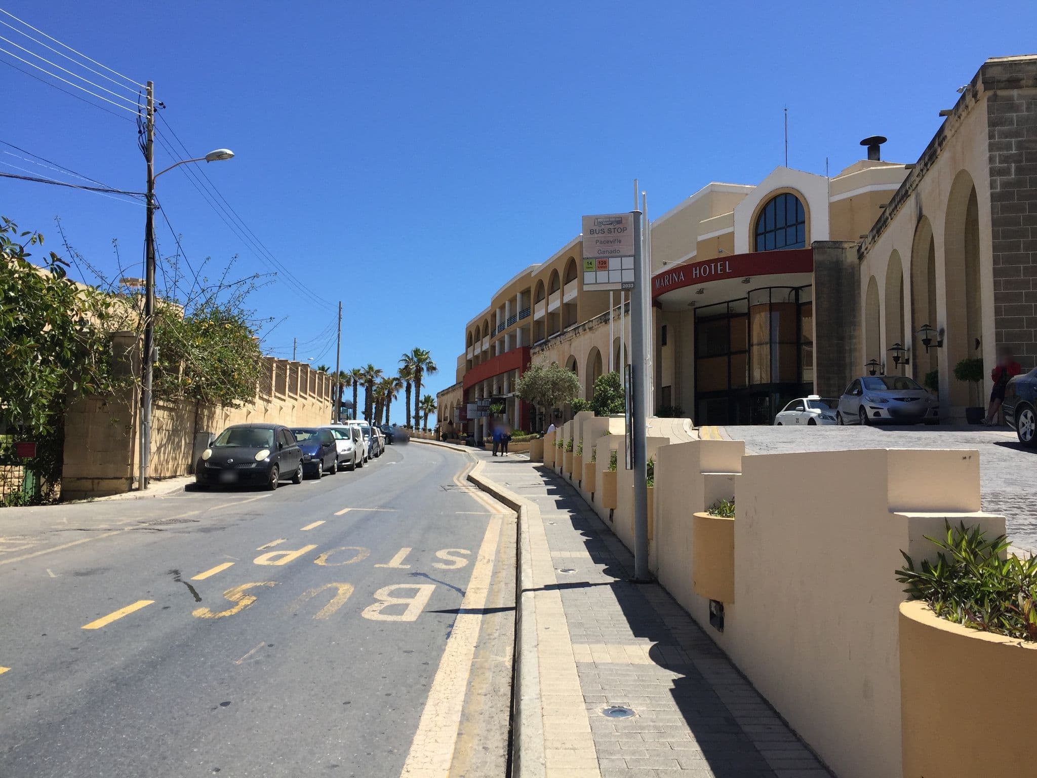 Street view near Marina Hotel Corinthia Beach Resort, San Ġiljan — © richlv (CC BY-SA · Mapillary)