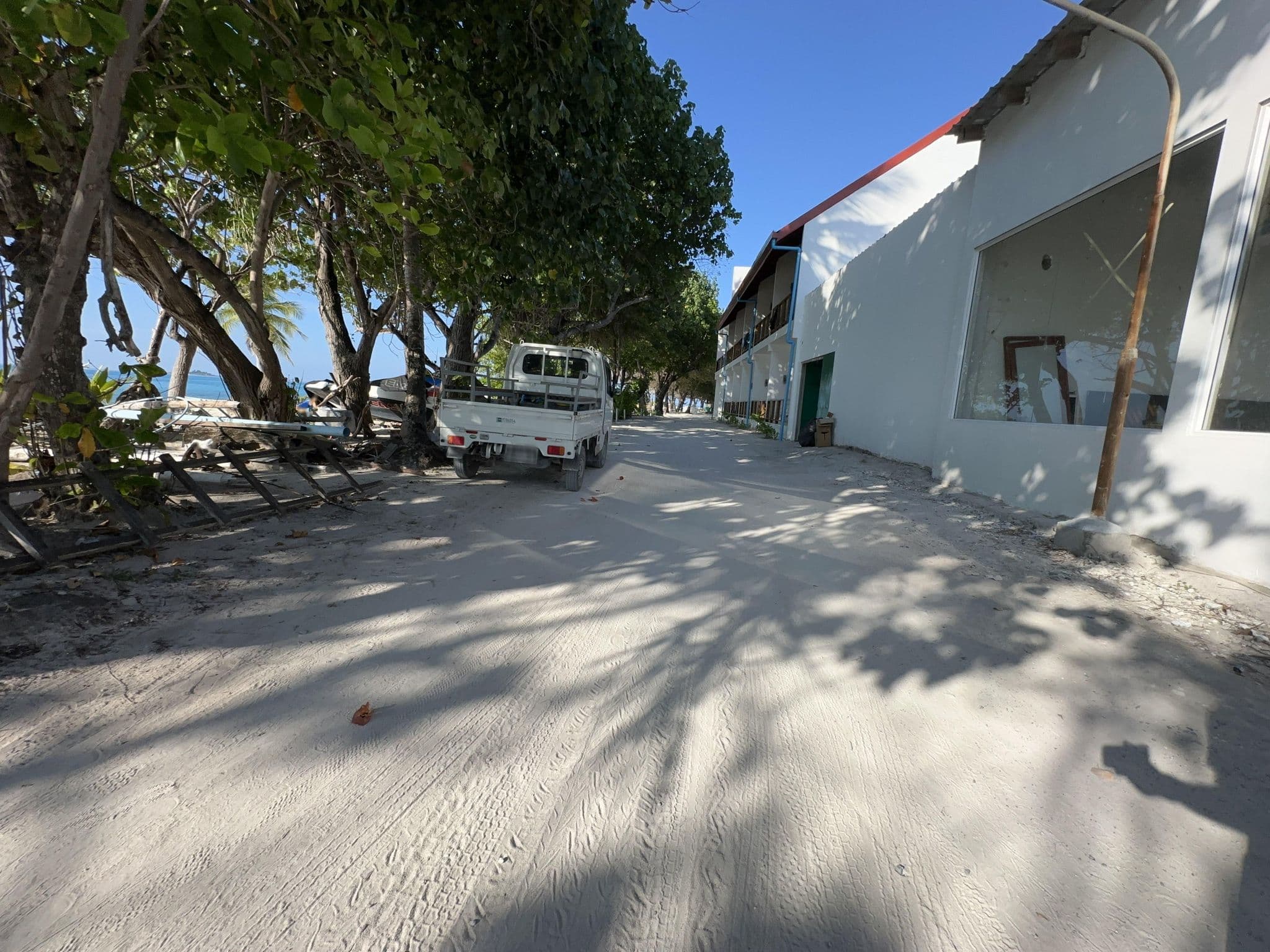 Street view near Atheri beach Maldives, Mahibadhoo