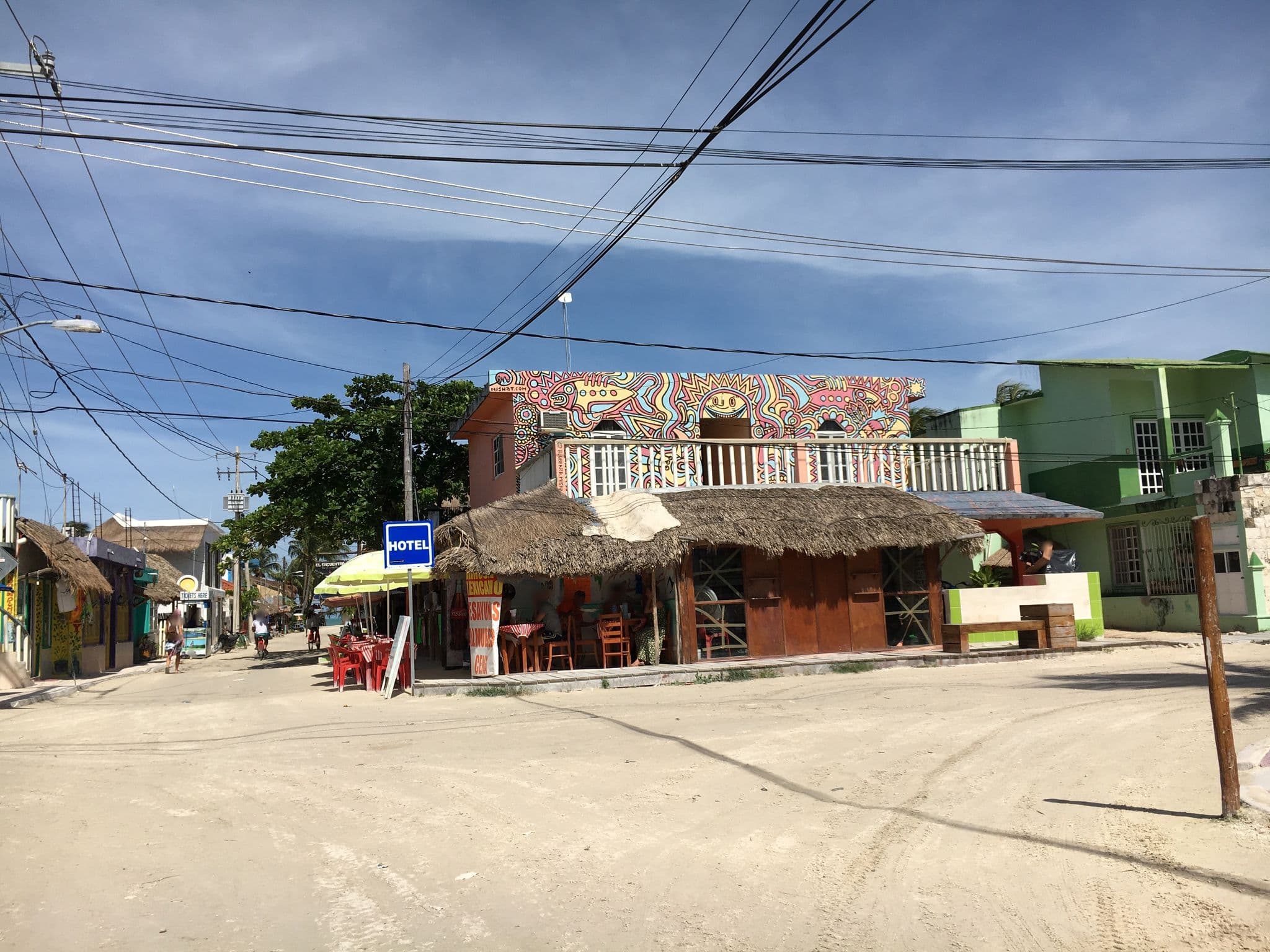 Street view near Posada La Raza, Isla Holbox — © z0rg (CC BY-SA · Mapillary)