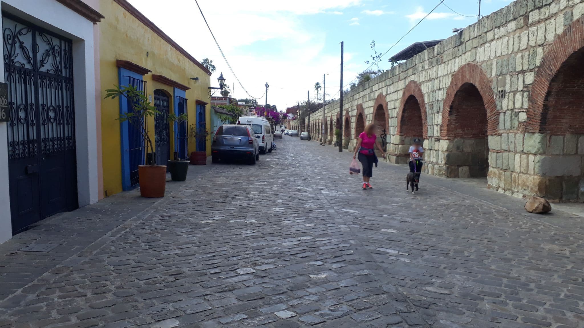 Street view near Casa los Arquitos, Oaxaca