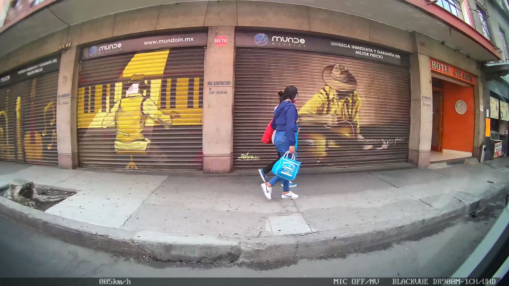 Street view near Hotel Atlanta, Cuauhtémoc — © kaart_1 (CC BY-SA · Mapillary)