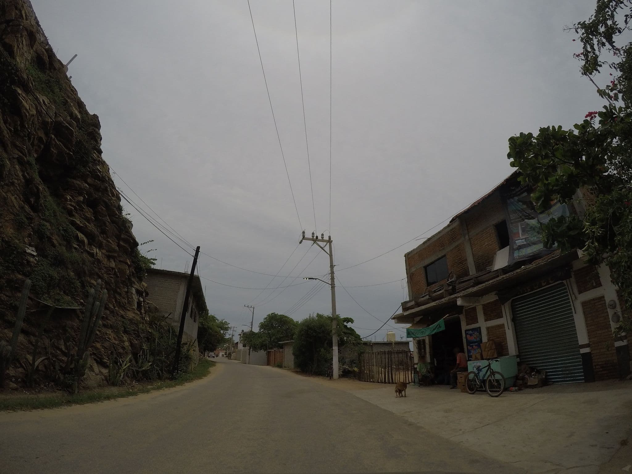 Street view near Cabanas El Peyote, Puerto Ángel
