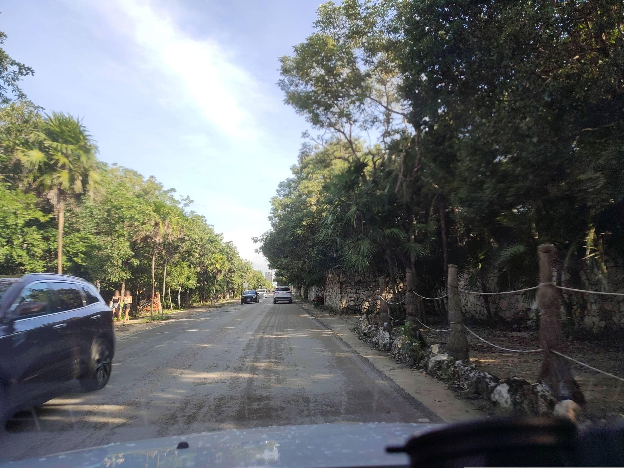 Street view near Papaya Playa Project, Tulum
