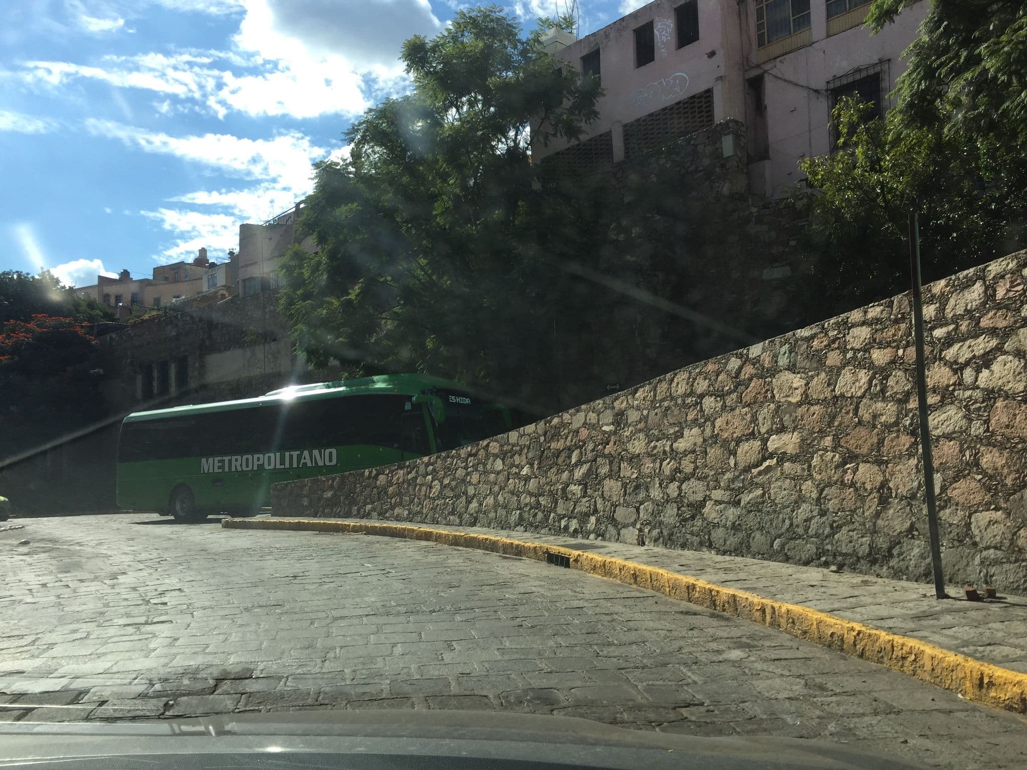 Street view near Hacienda De Cobos, Guanajuato — © mapeadora (CC BY-SA · Mapillary)