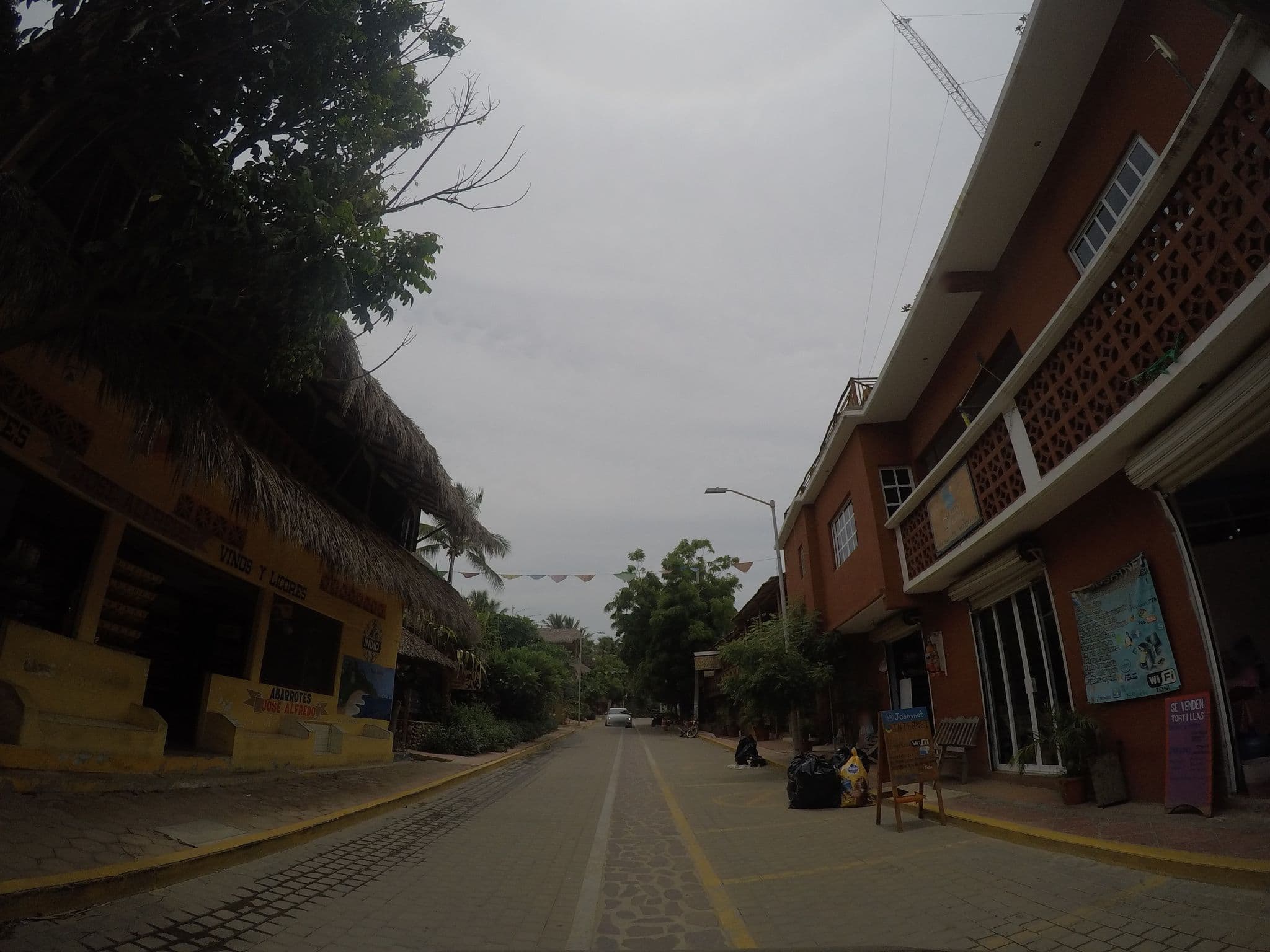 Street view near Hotel Casa Aamori, Puerto Ángel