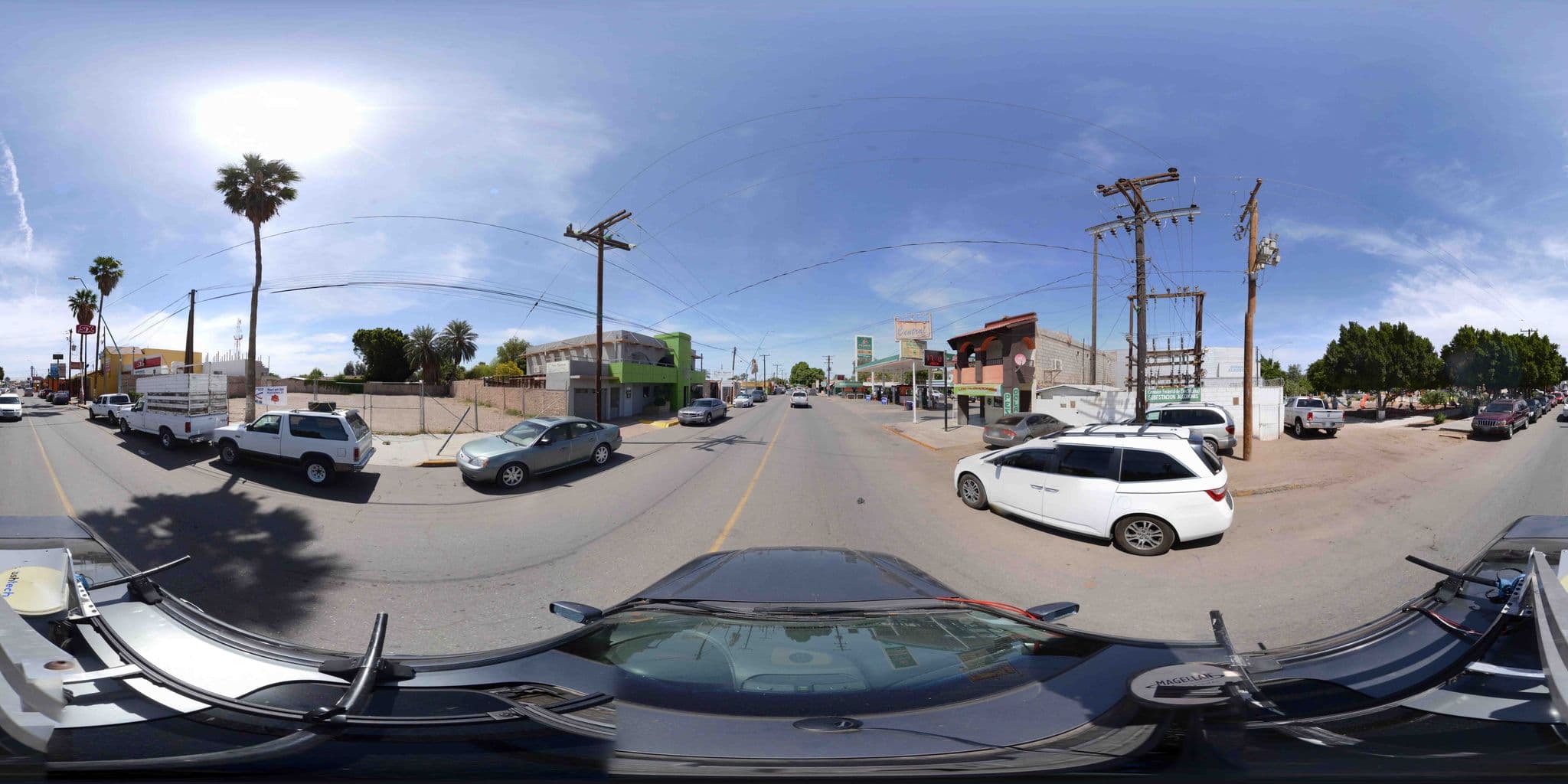 Street view near Hotel del Valle, Los Algodones — © carl0sgm (CC BY-SA · Mapillary)