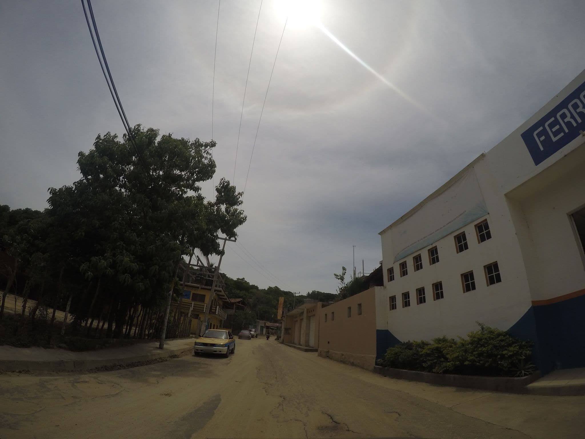 Street view near Casa de Huespedes, Puerto Ángel