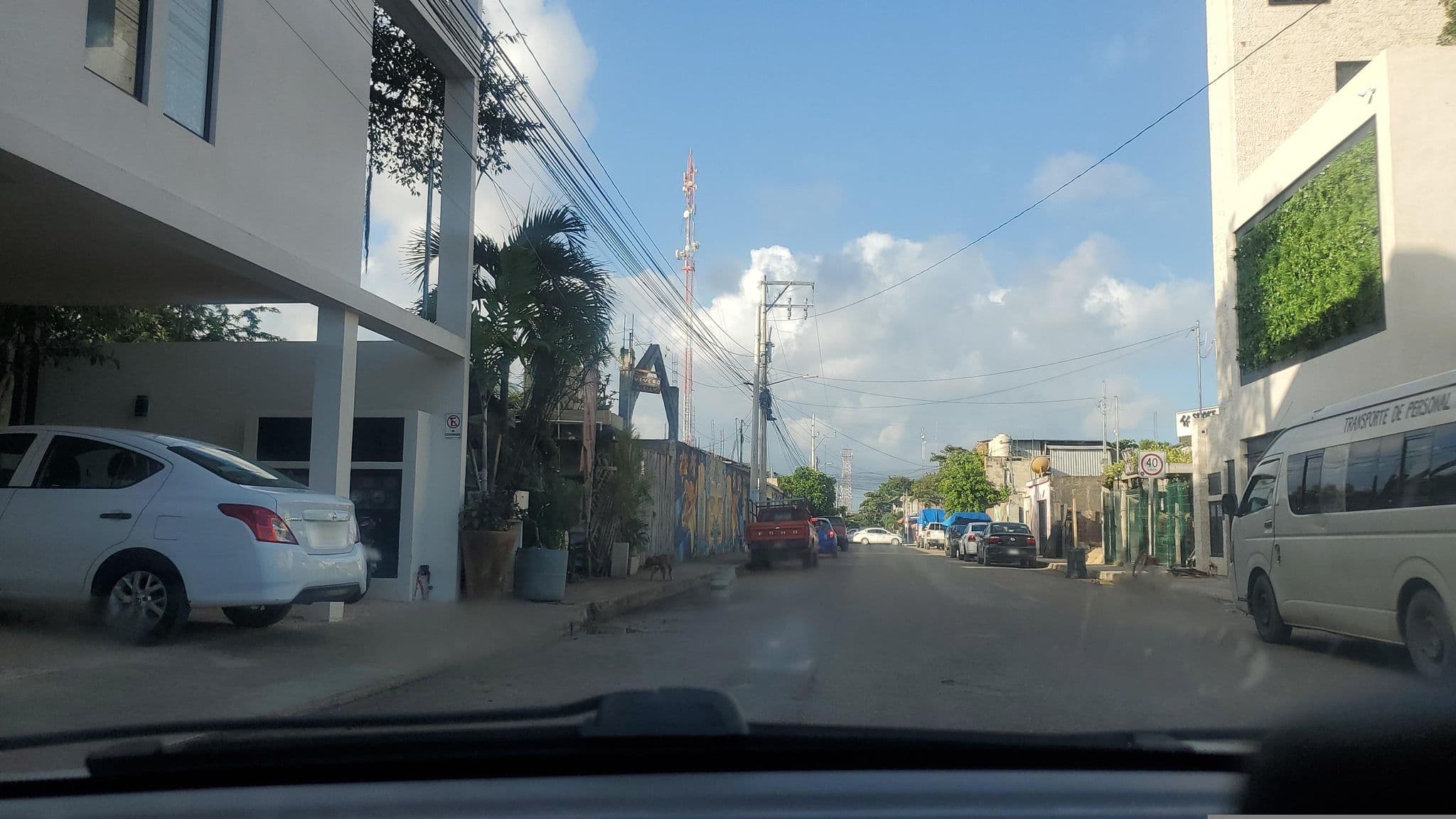 Street view near Villa Emilia, Tulum
