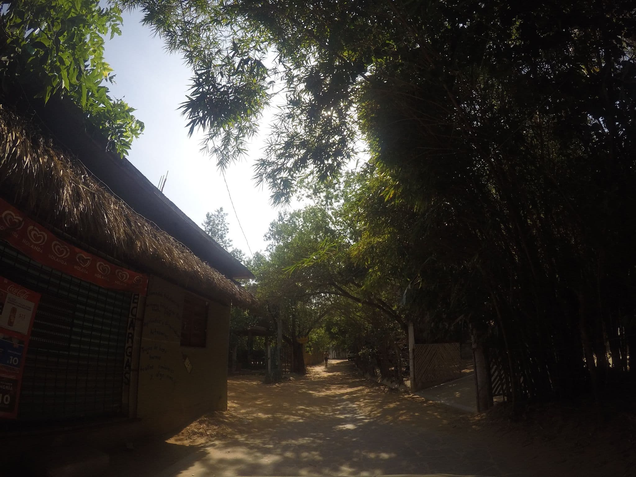 Street view near Posada Buena Vibra, Puerto Ángel
