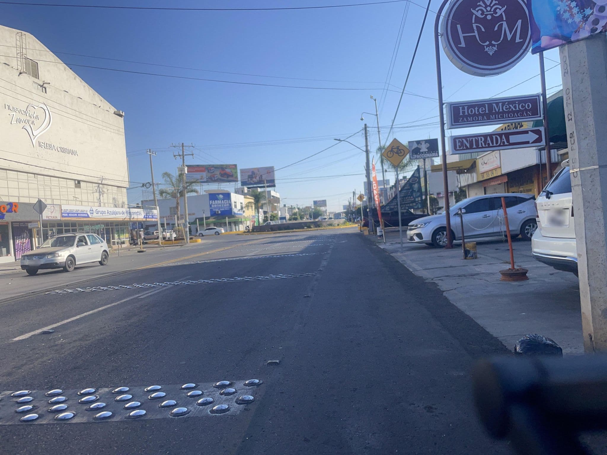 Street view near Hotel México, Zamora de Hidalgo — © AngelaVM (CC BY-SA · Mapillary)
