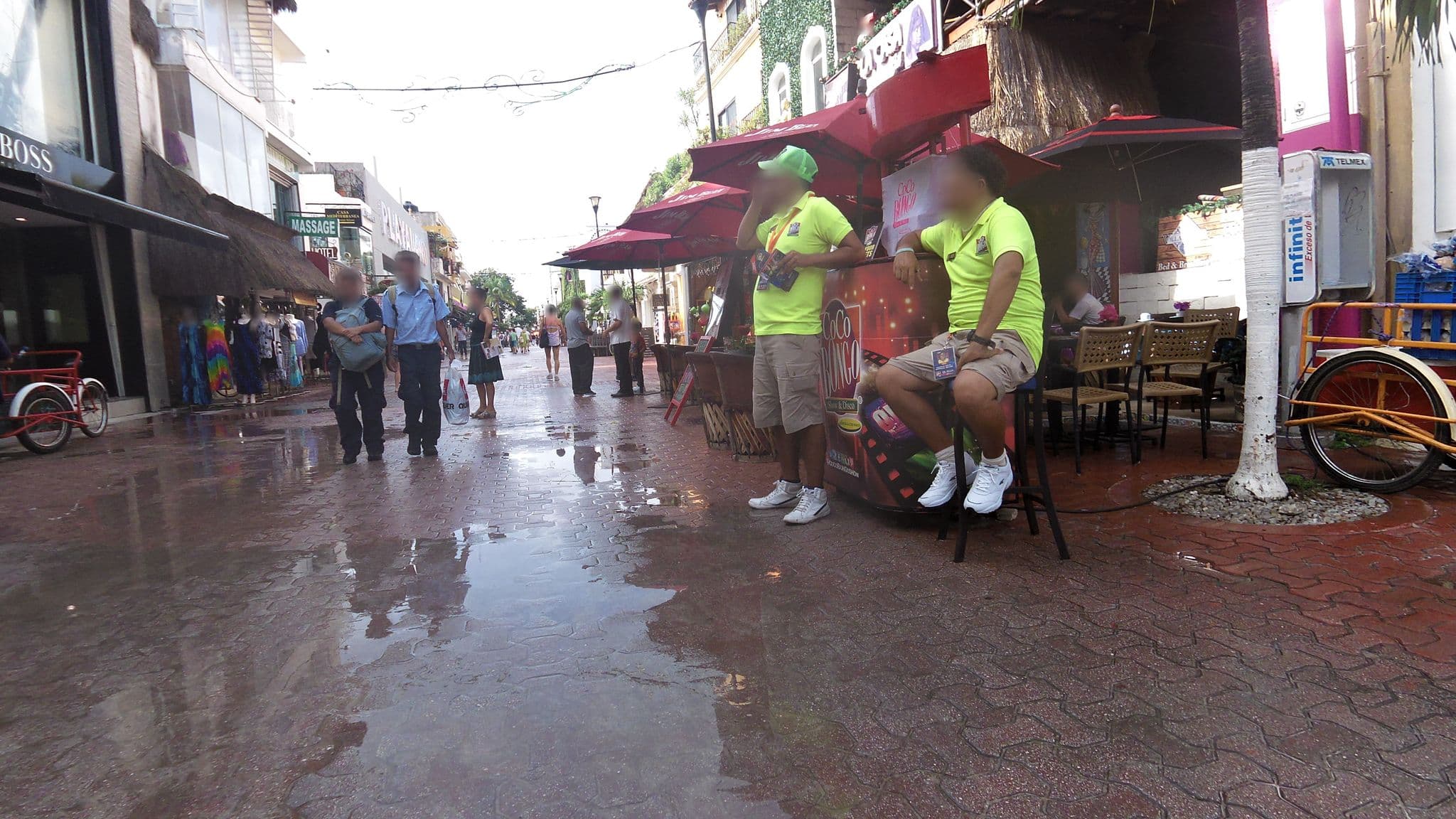 Street view near Illusion, Playa del Carmen
