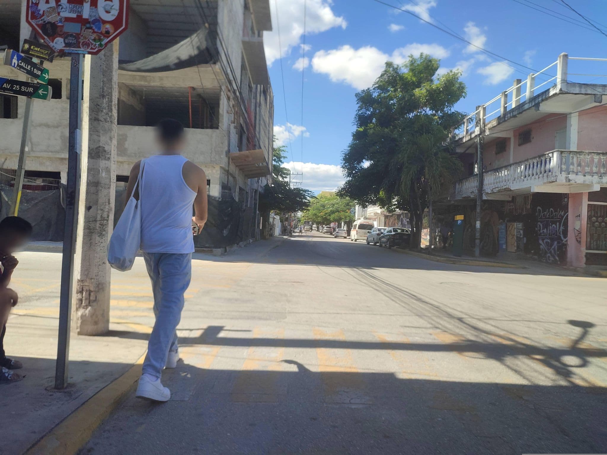 Street view near Haddai, Playa del Carmen
