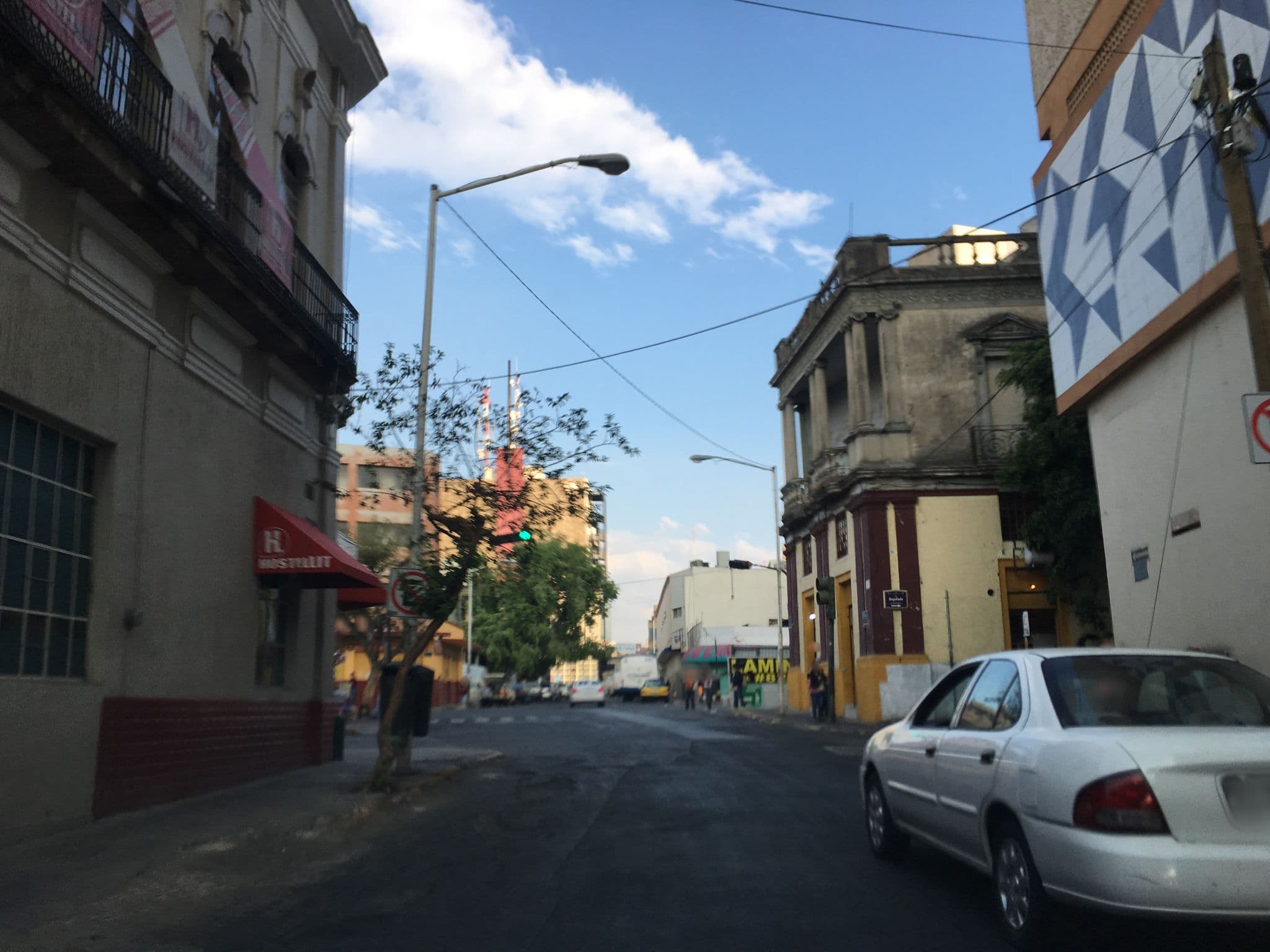 Street view near HostelLit, Guadalajara — © ccossio (CC BY-SA · Mapillary)