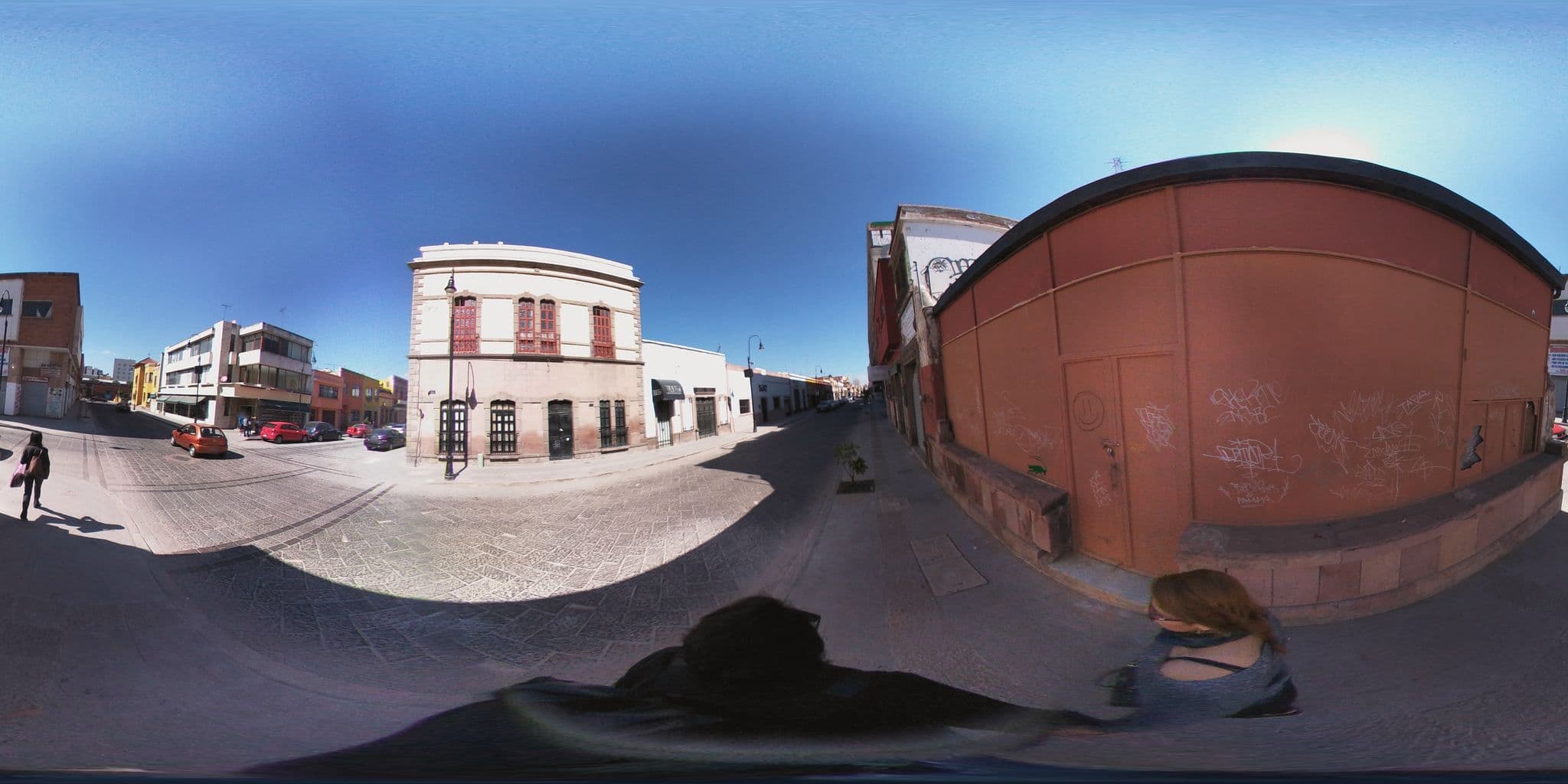 Street view near Hotel Santosí, San Luis Potosí — © ccossio (CC BY-SA · Mapillary)