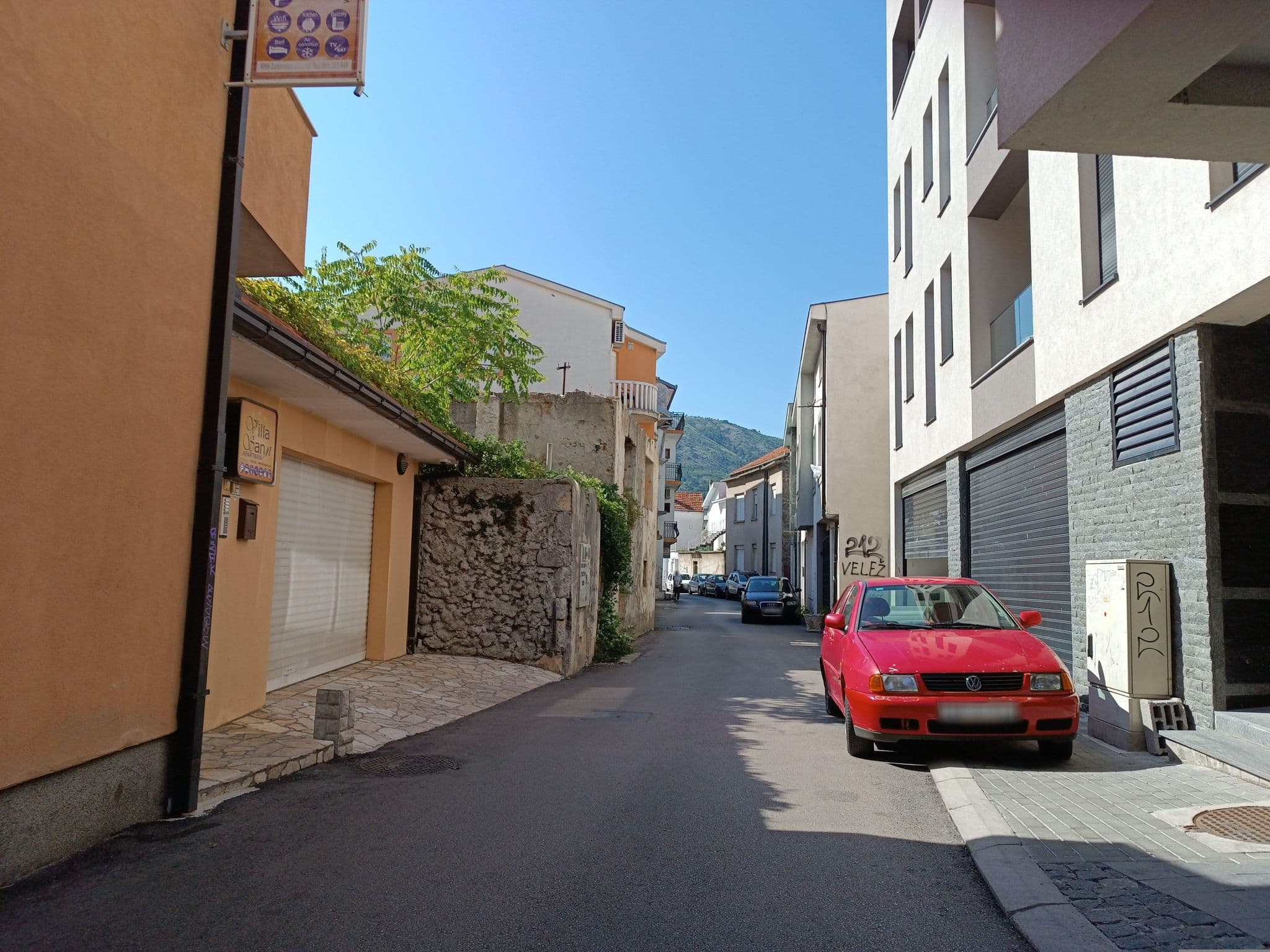 Street view near Hostel Mirror, Mostar