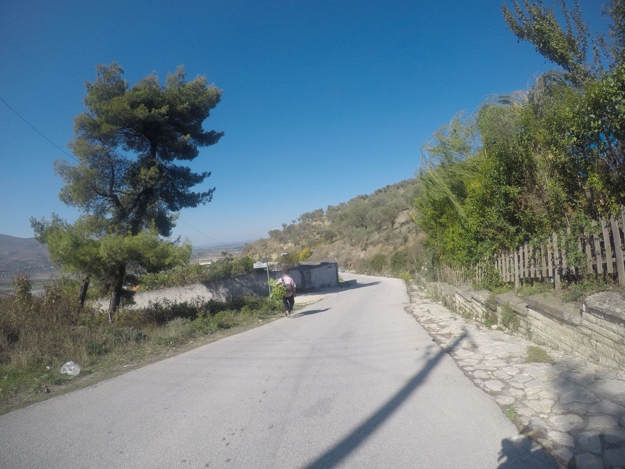 Street view near Camping La Taverna Lazaro, Berat — © kobykarin (CC BY-SA · Mapillary)