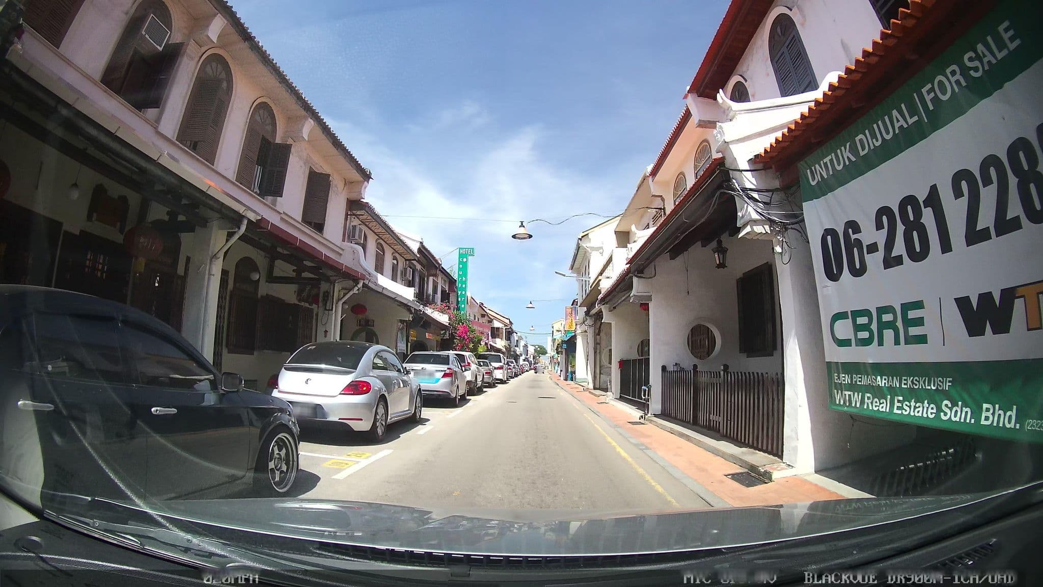 Street view near The Snail House, Malacca