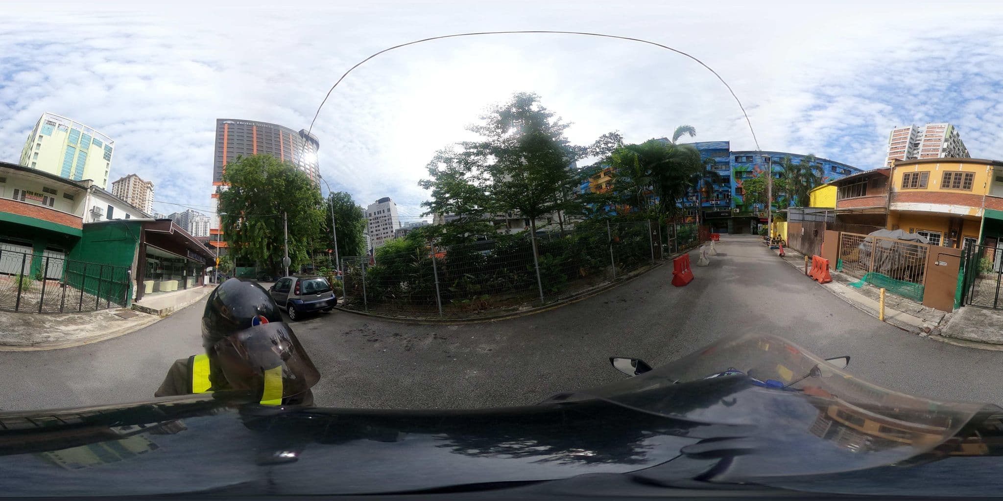 Street view near Travellers Palm lodge, Bukit Bintang — © ahlang2 (CC BY-SA · Mapillary)