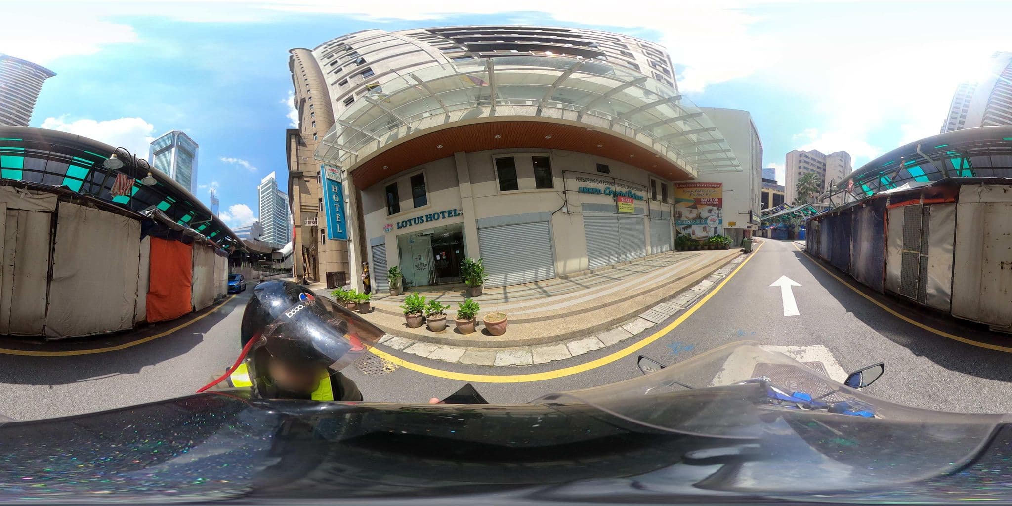 Street view near Lotus Hotel, Kuala Lumpur — © ahlang2 (CC BY-SA · Mapillary)