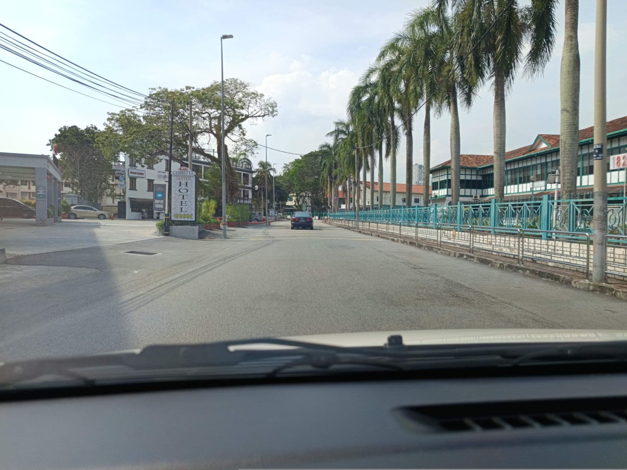 Street view near Christee Suites Hotel, Malacca