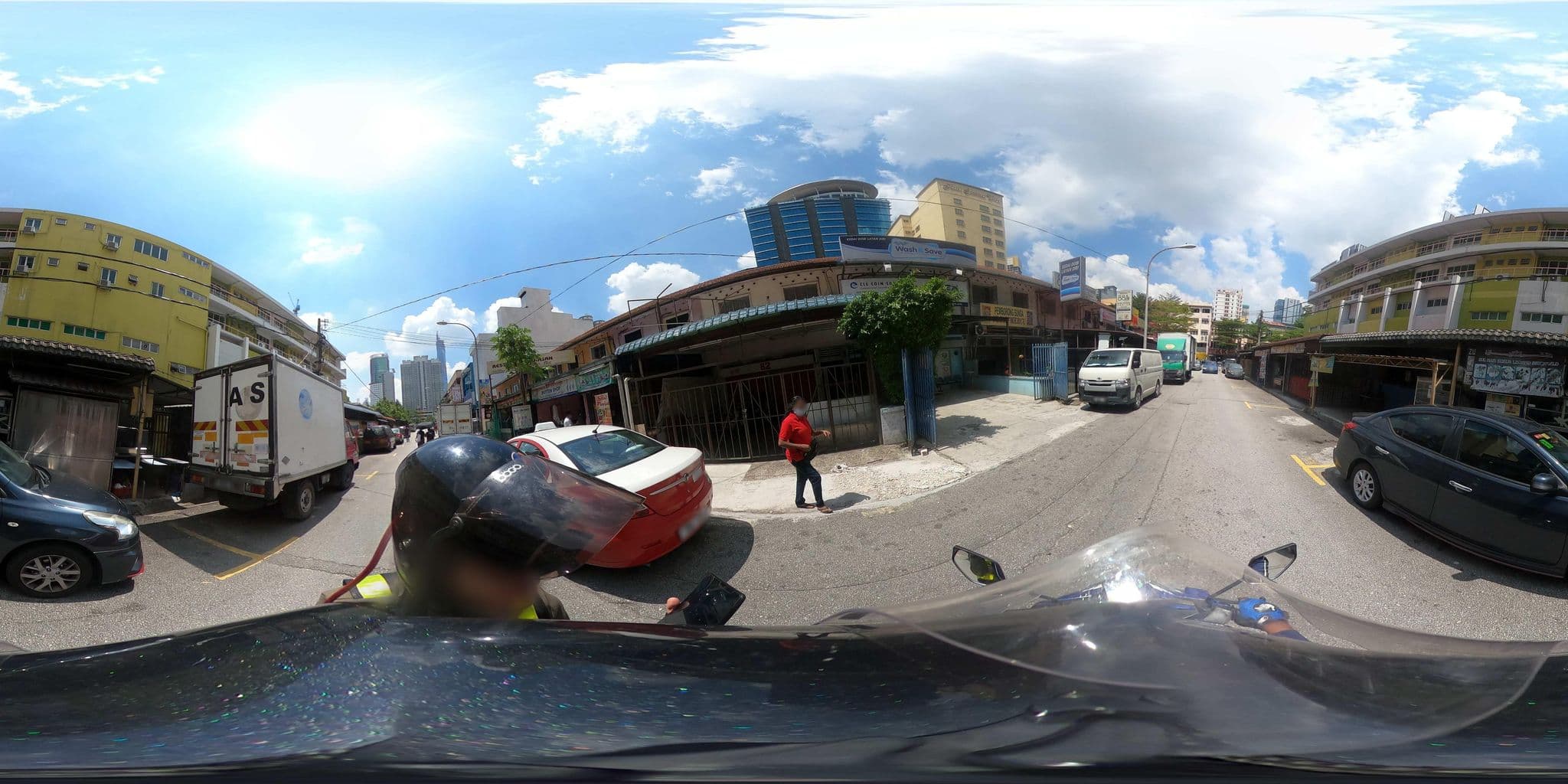 Street view near YMCA of Kuala Lumpur Hostel, Brickfields — © ahlang2 (CC BY-SA · Mapillary)