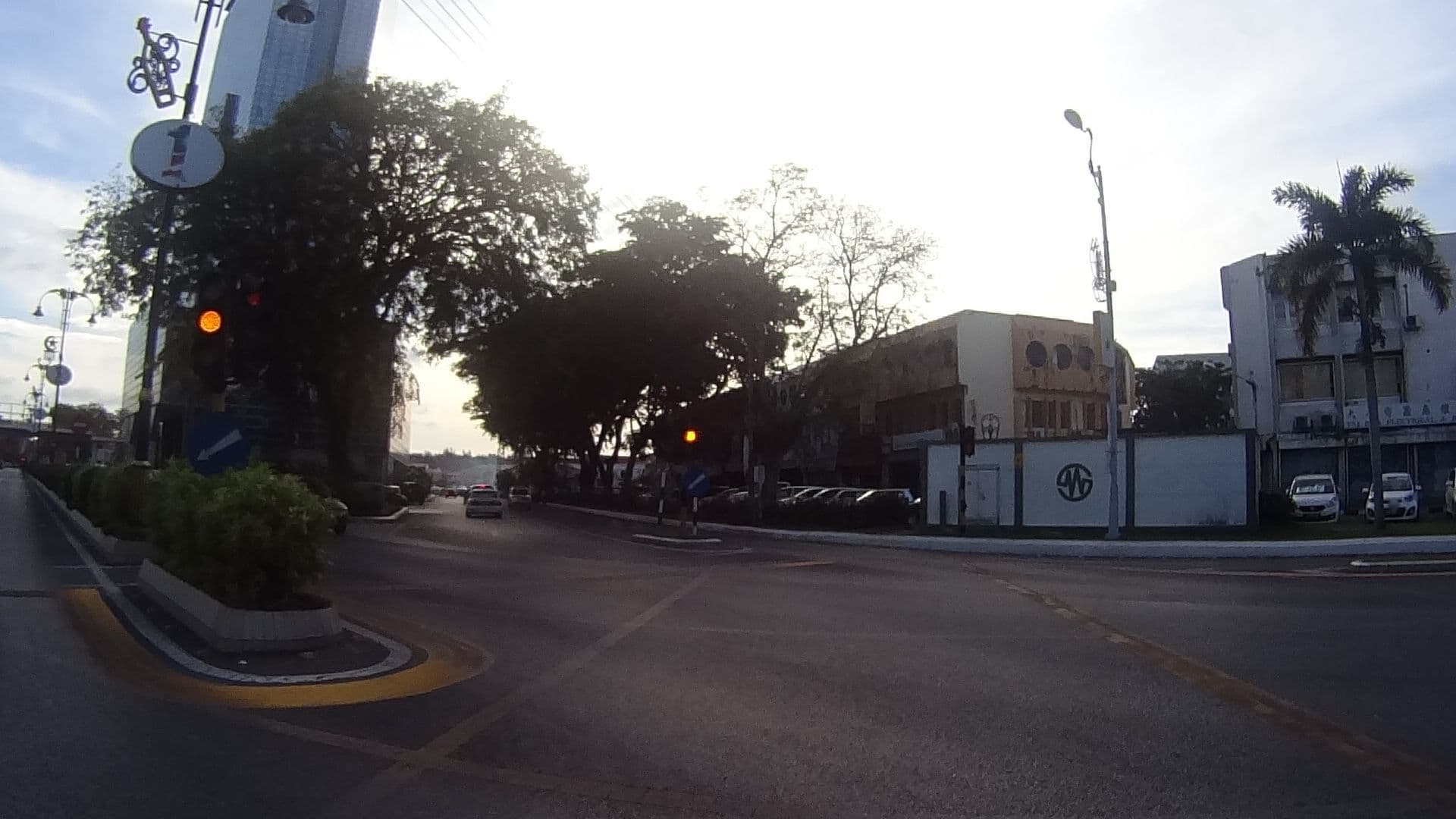 Street view near Gloria Hotel, Miri