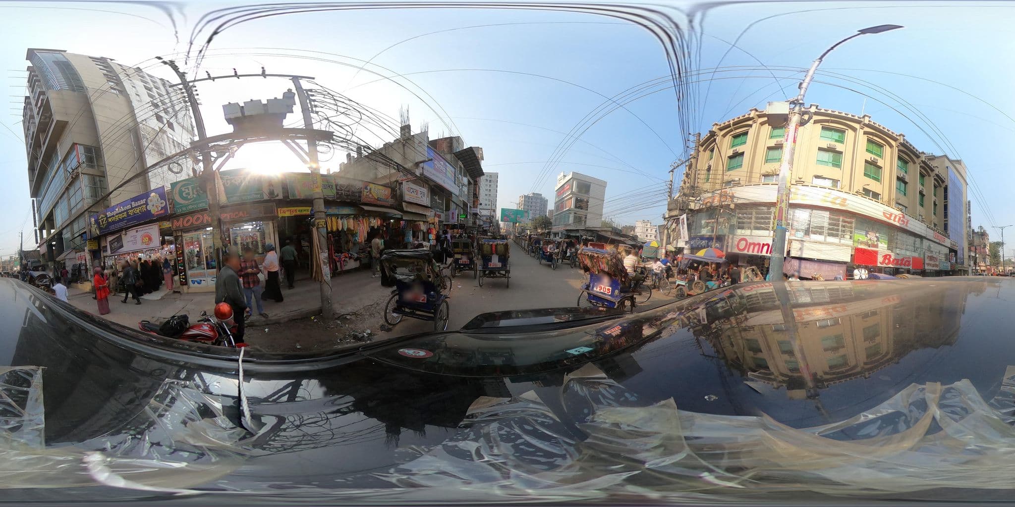 Street view near Hotel Amir International, Mymensingh — © manikdae34 (CC BY-SA · Mapillary)