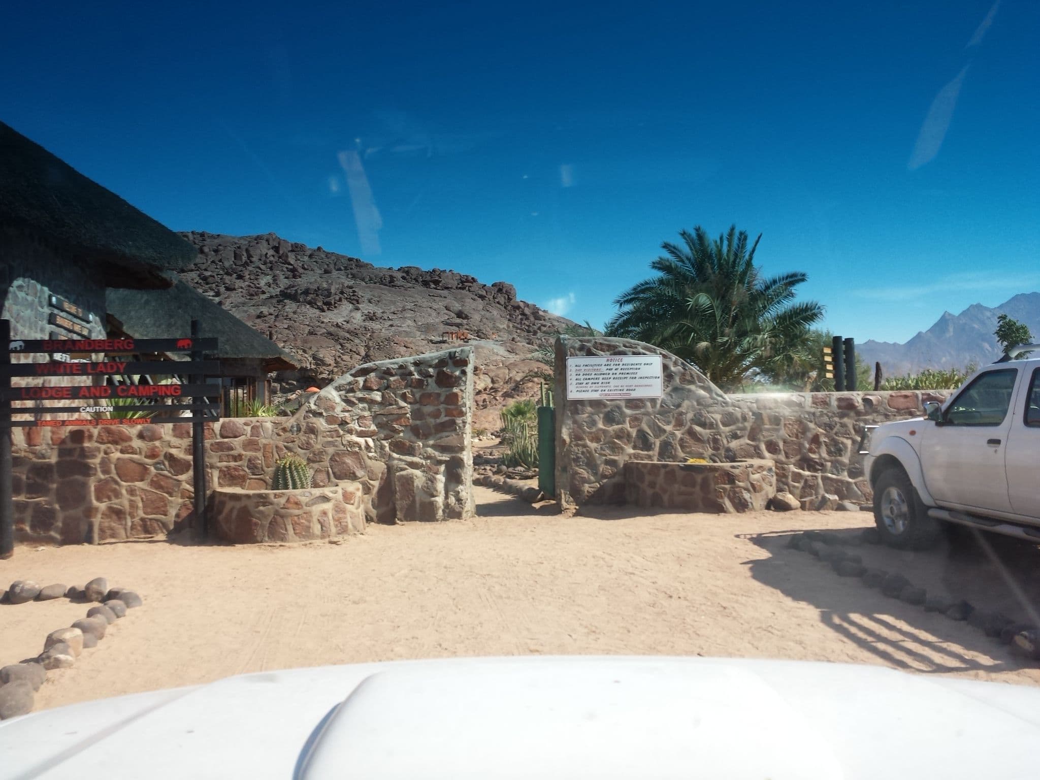 Street view near Brandberg White Lady Lodge, Uis — © staehler (CC BY-SA · Mapillary)