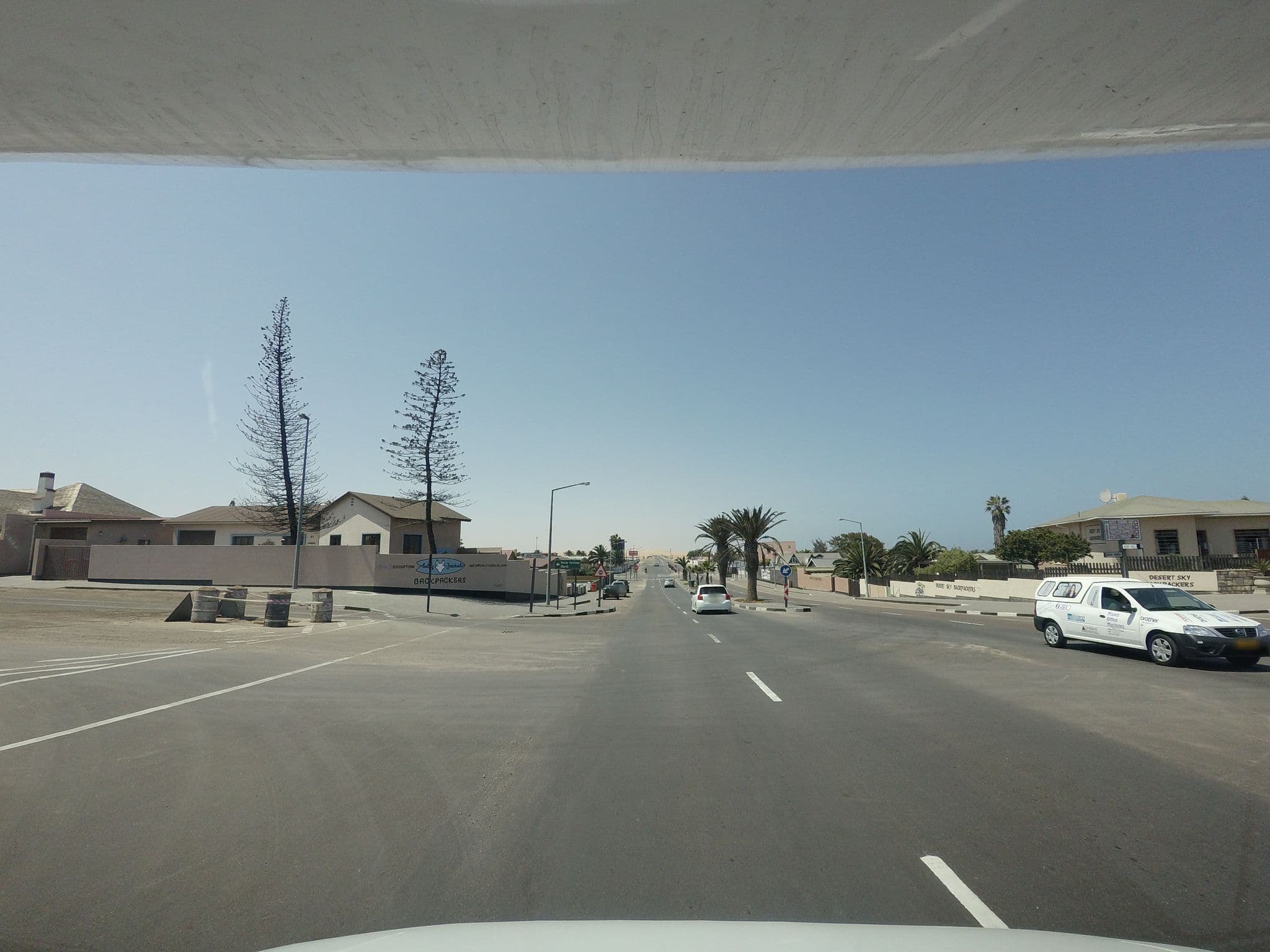 Street view near Desert Sky Backpackers, Swakopmund — © tallguy (CC BY-SA · Mapillary)