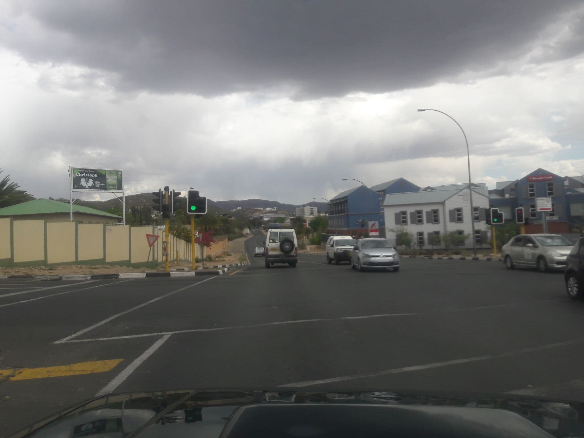Street view near Hotel Pension Christoph, Windhoek