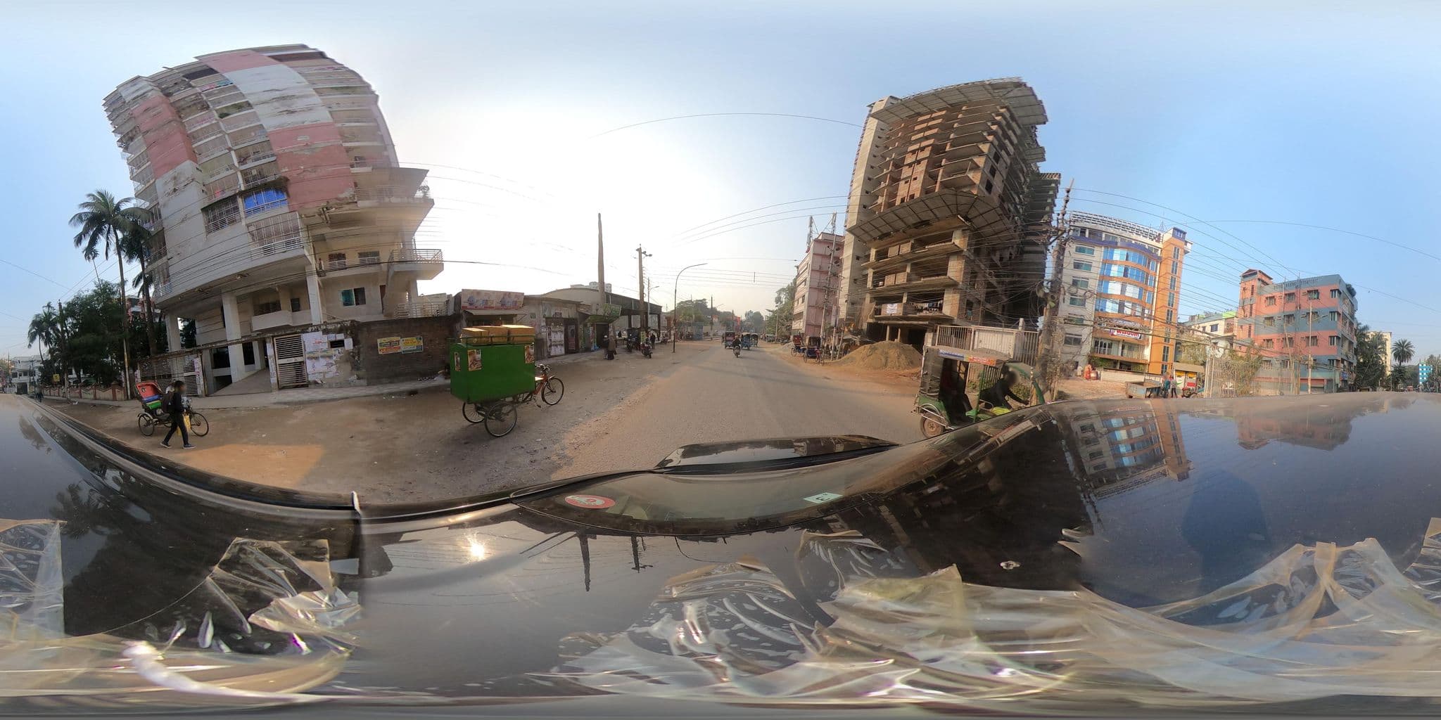 Street view near Hotel Mustafiz Int., Mymensingh — © manikdae34 (CC BY-SA · Mapillary)