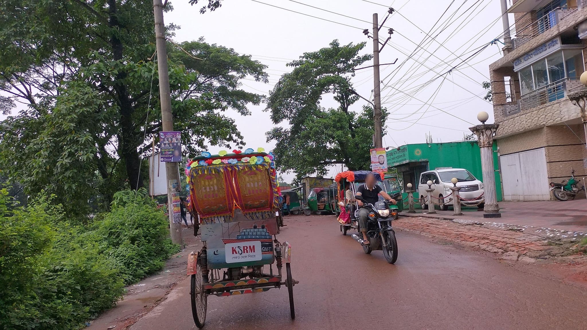 Street view near Hotel Kobir International and Kutumbari Restaurant, Netrakona — © hasanzaman (CC BY-SA · Mapillary)