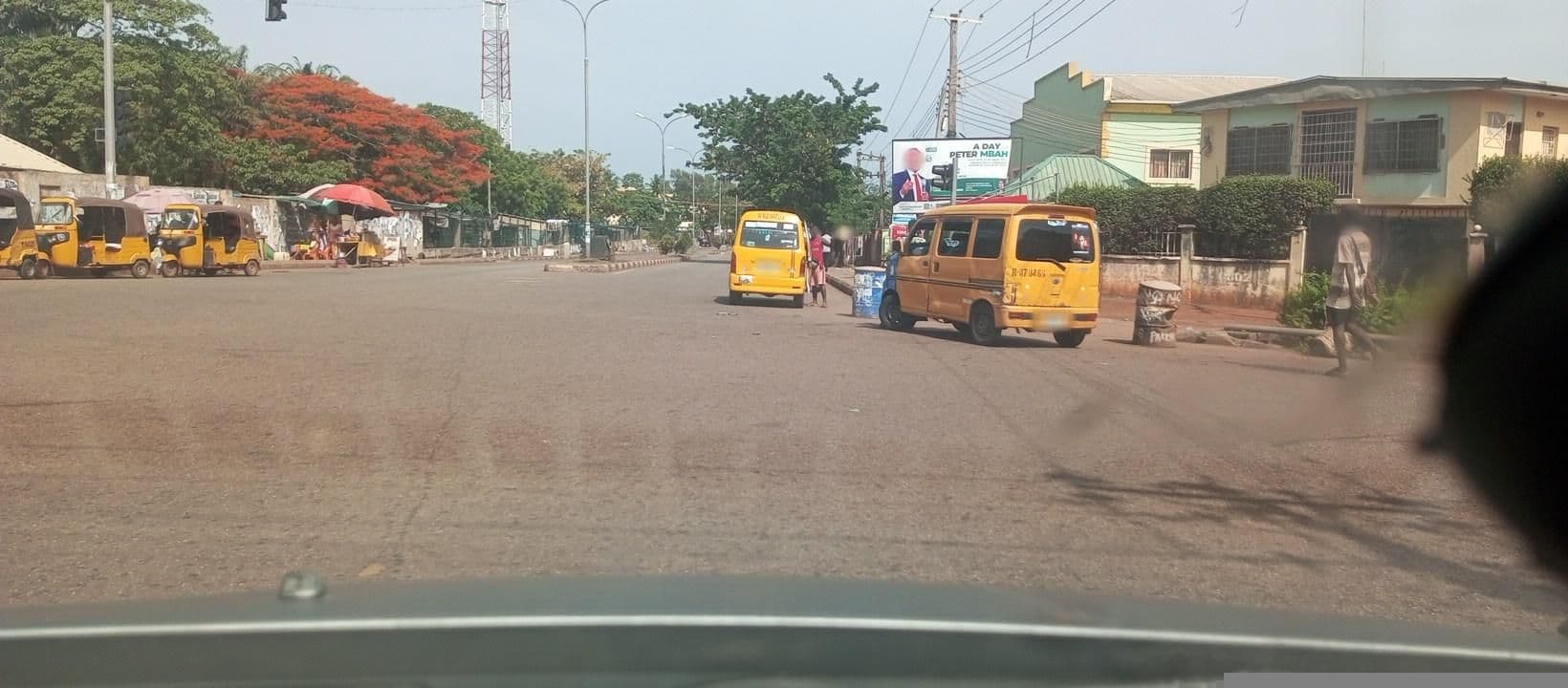 Street view near Topranks Hotels, Enugu — © UniqueMappers (CC BY-SA · Mapillary)
