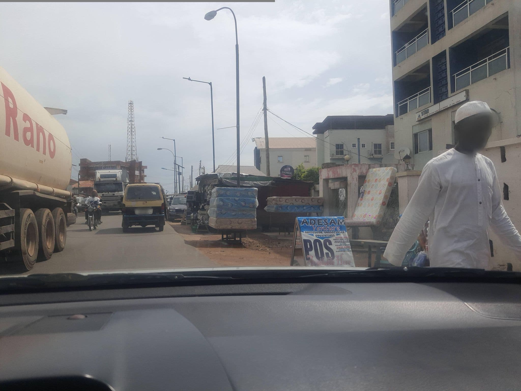 Street view near Star Parade Hotel, Ogbomoso — © ayo2022 (CC BY-SA · Mapillary)