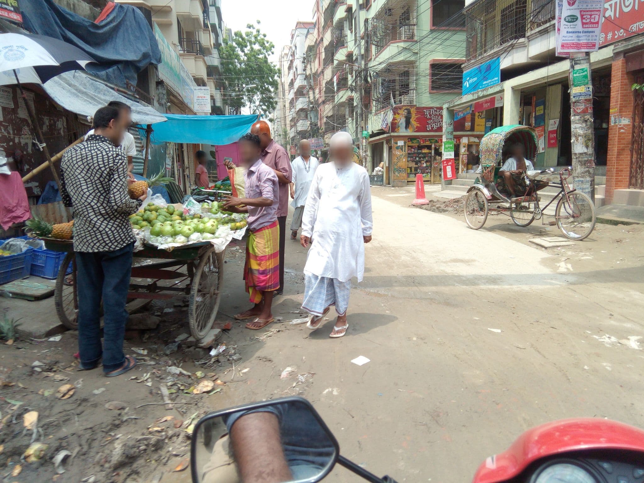 Street view near Banasree Tower, Paltan — © mapdhaka (CC BY-SA · Mapillary)