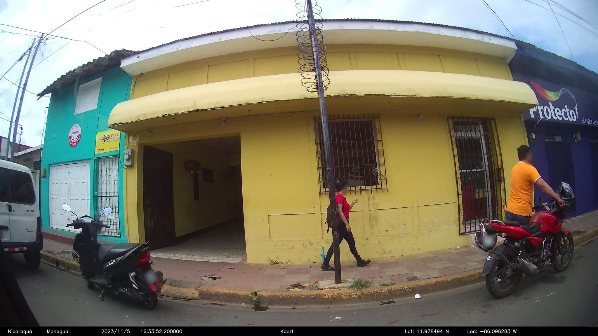 Street view near Hotel Central, Masaya — © kaart_4 (CC BY-SA · Mapillary)