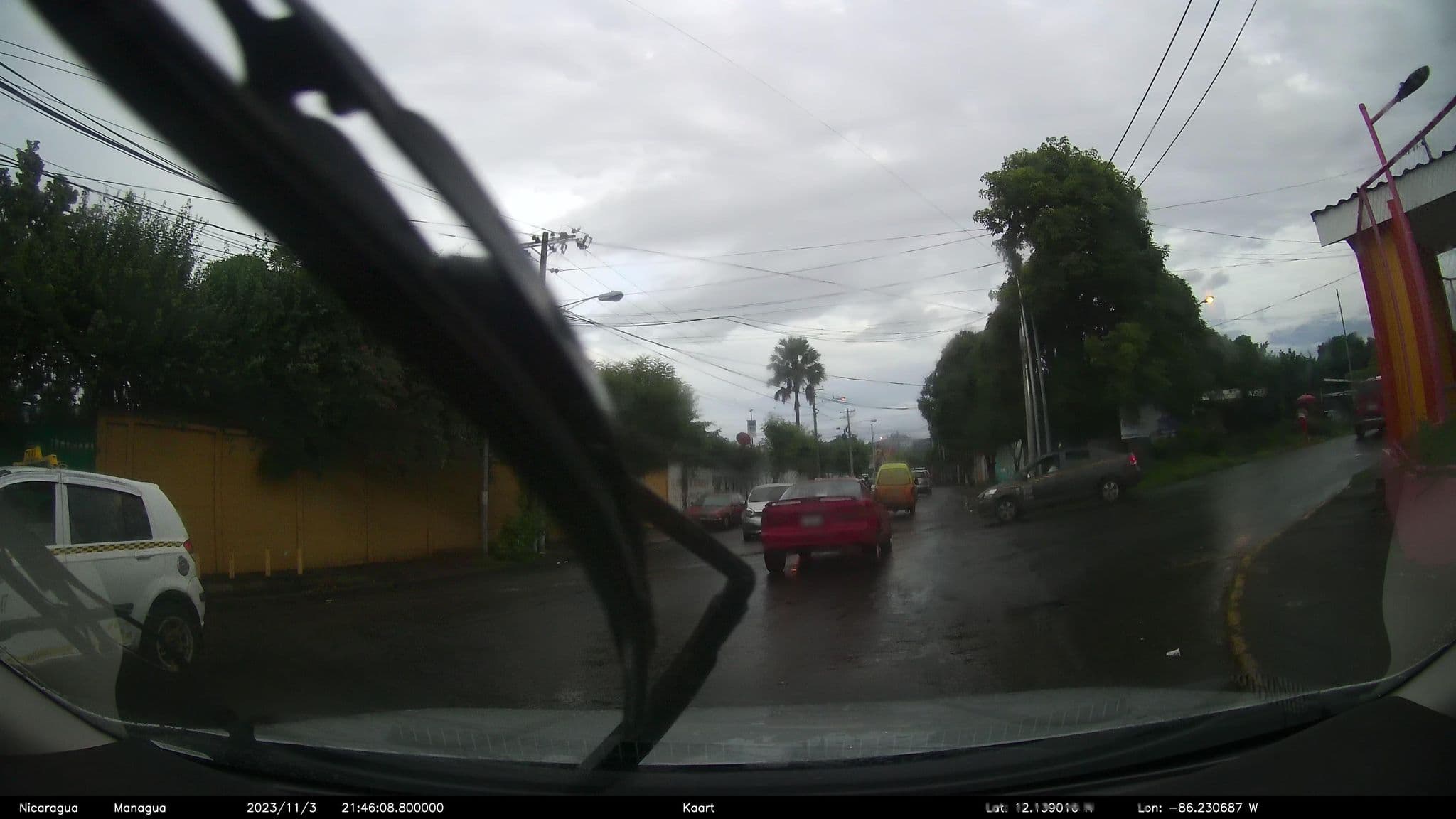 Street view near Hotel Waitla, Managua