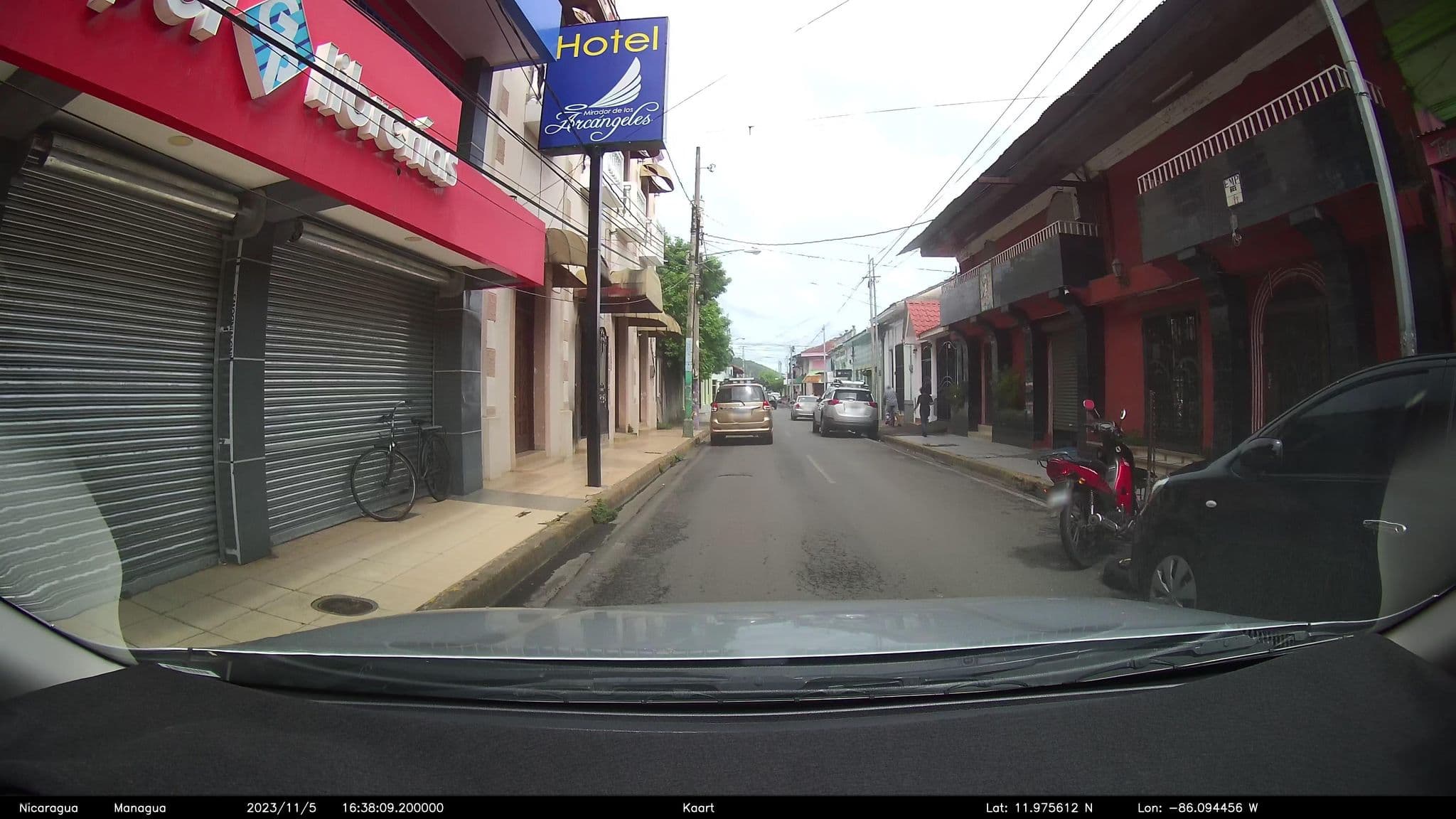 Street view near Hotel Mirador de los Arcángeles, Masaya — © kaart_2 (CC BY-SA · Mapillary)