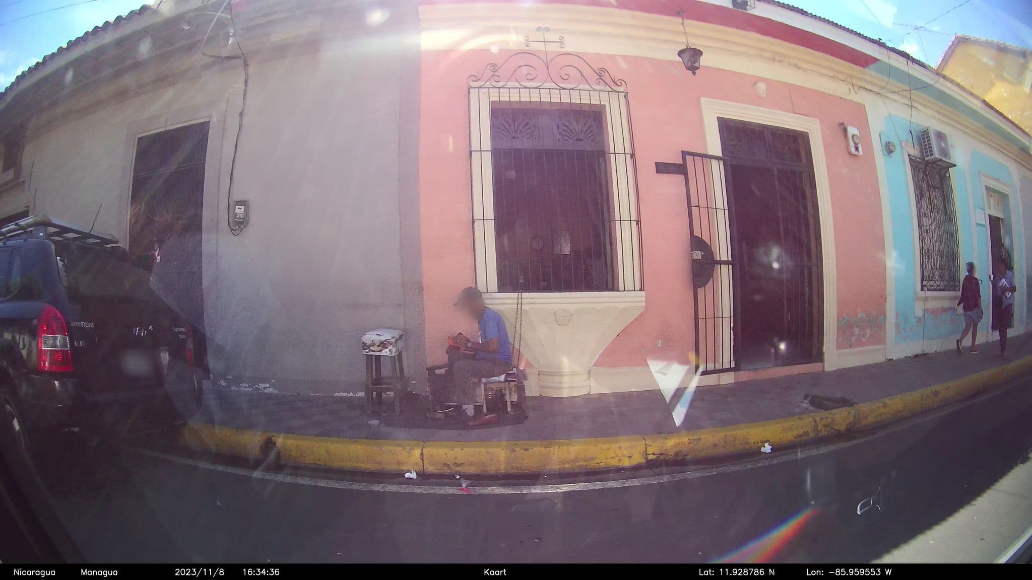 Street view near Hostal Mexicana, Granada — © kaart_1 (CC BY-SA · Mapillary)