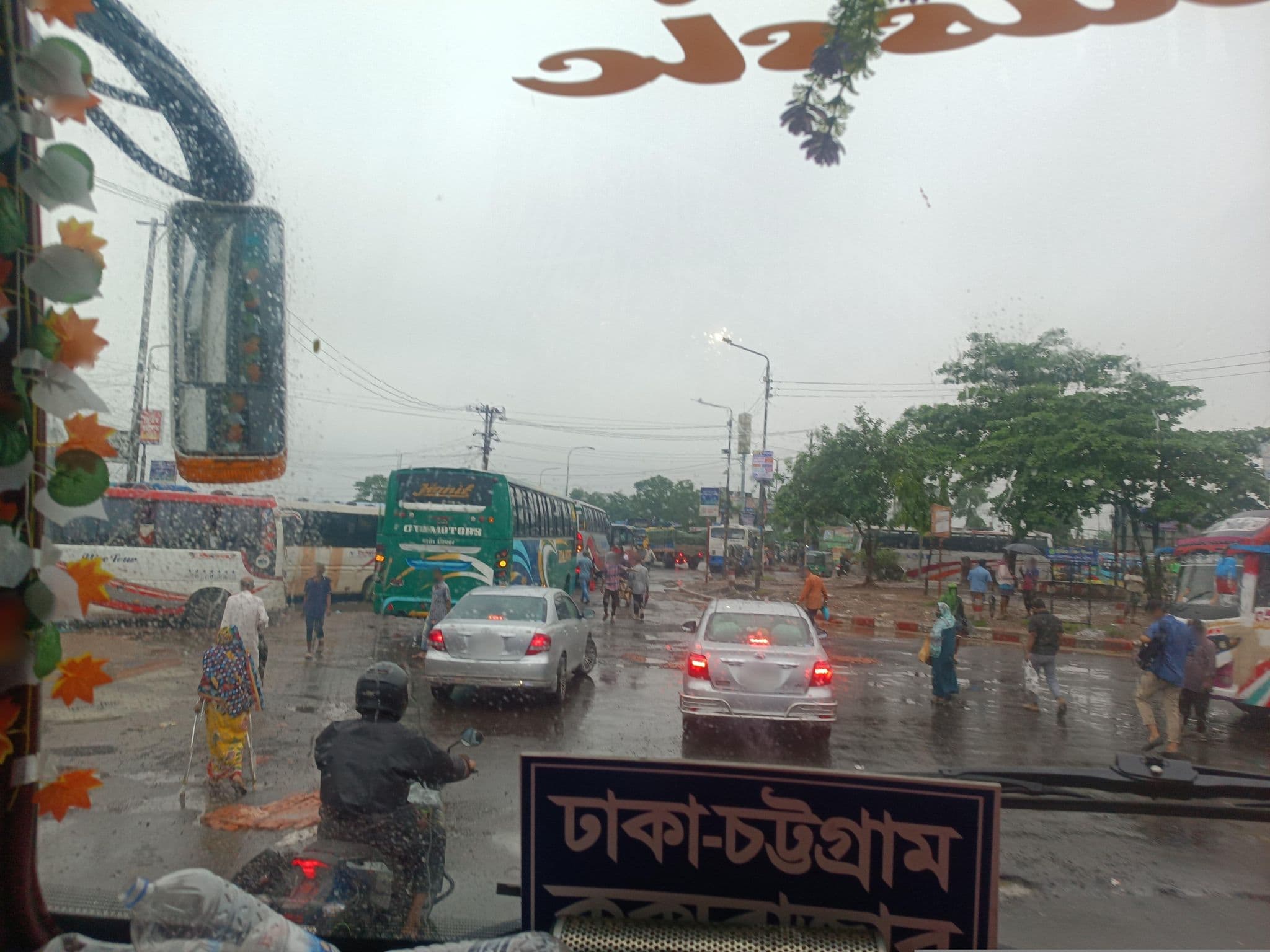 Street view near Hotel GM Palace (Residential) AC/NonAC, New Bridge Bus Stop, Dhaka - Chittagong Highway, Chattogram, Chattogram