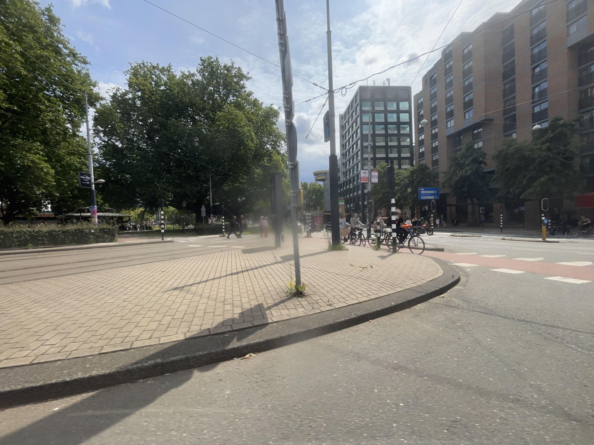 Street view near Marriott Hotel, Amsterdam