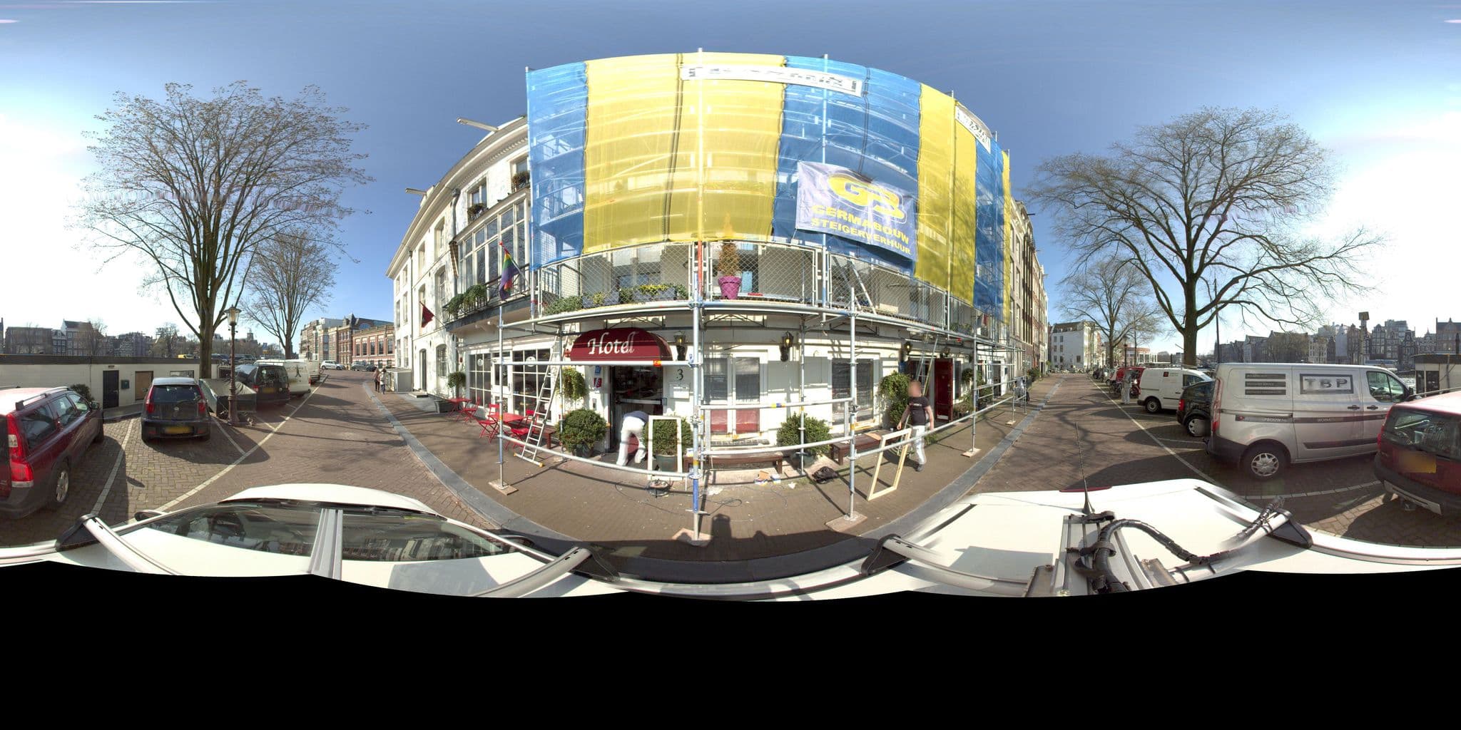 Street view near Amsterdam House Hotel, Amsterdam