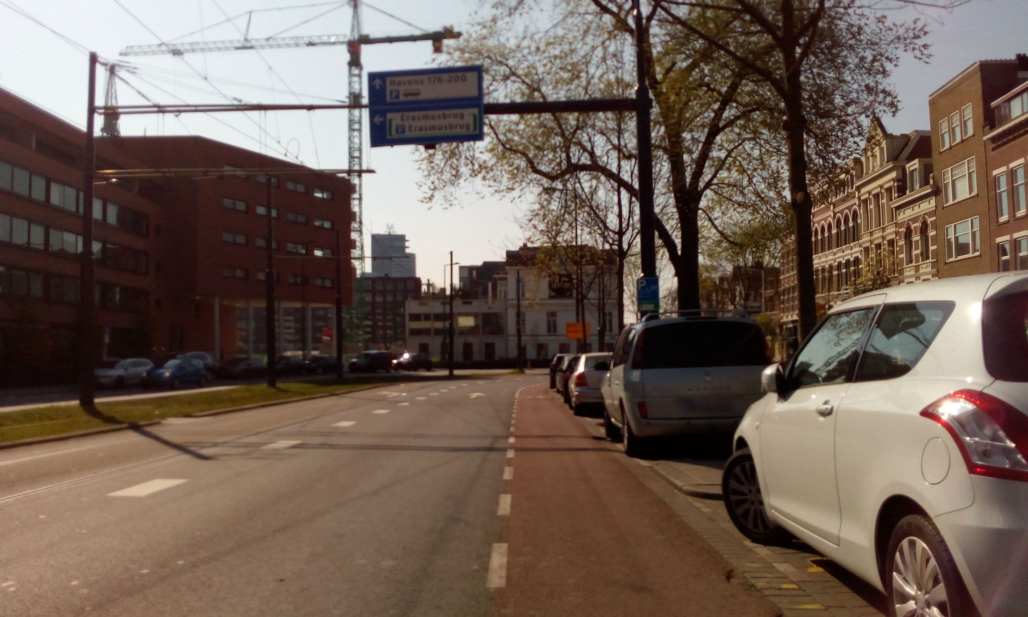 Street view near Hotel Santa Maria, Kop van Zuid — © micmin1972 (CC BY-SA · Mapillary)