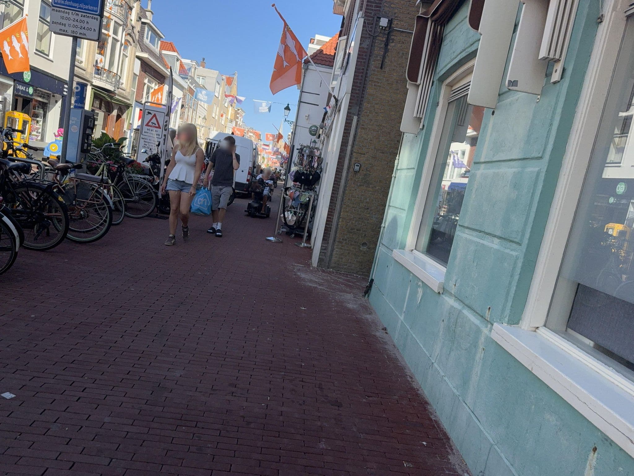 Street view near Jorplace Beach Hostel, Scheveningen — © RSTQ (CC BY-SA · Mapillary)